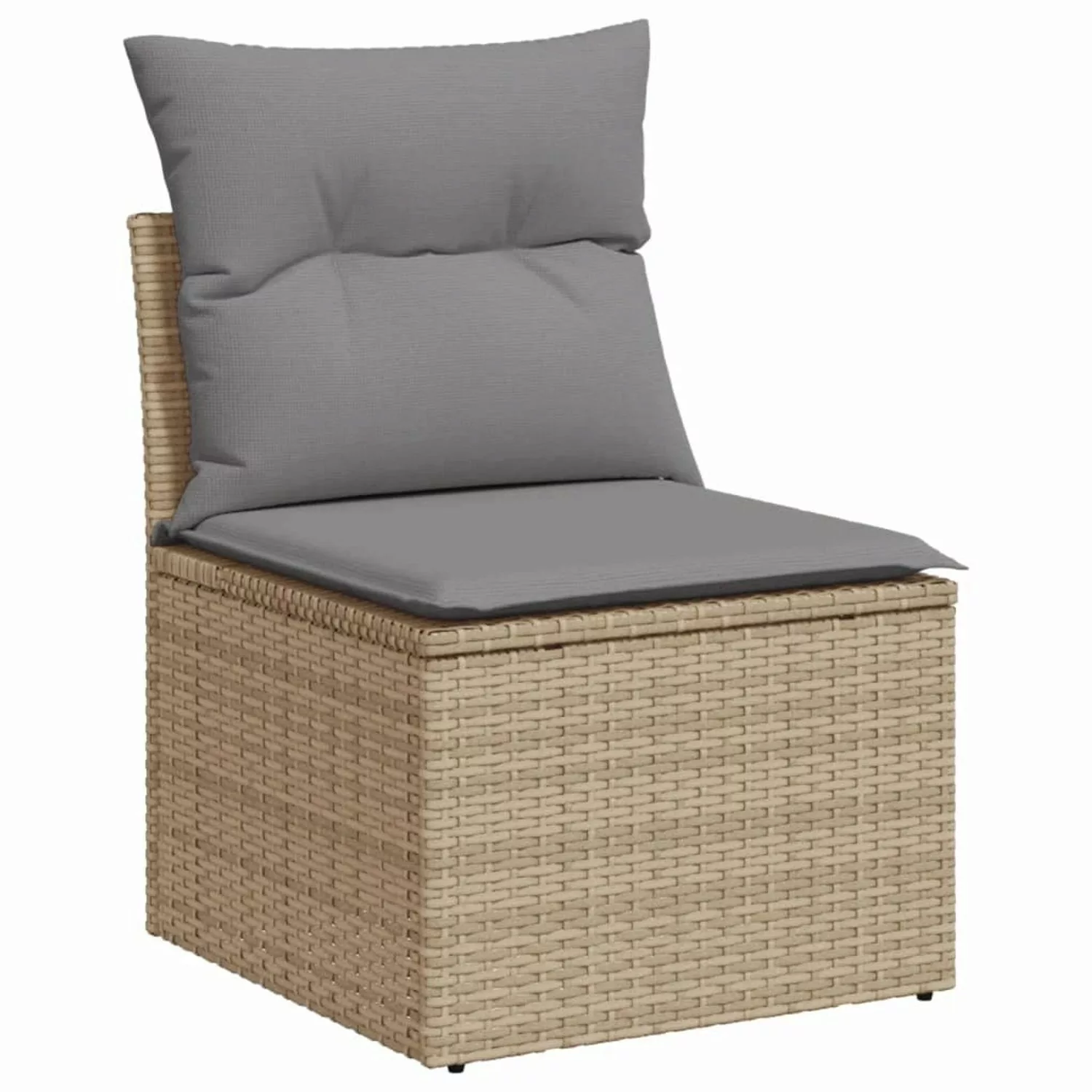 vidaXL 4-tlg Garten-Sofagarnitur mit Kissen Beige Poly Rattan Modell 50 günstig online kaufen