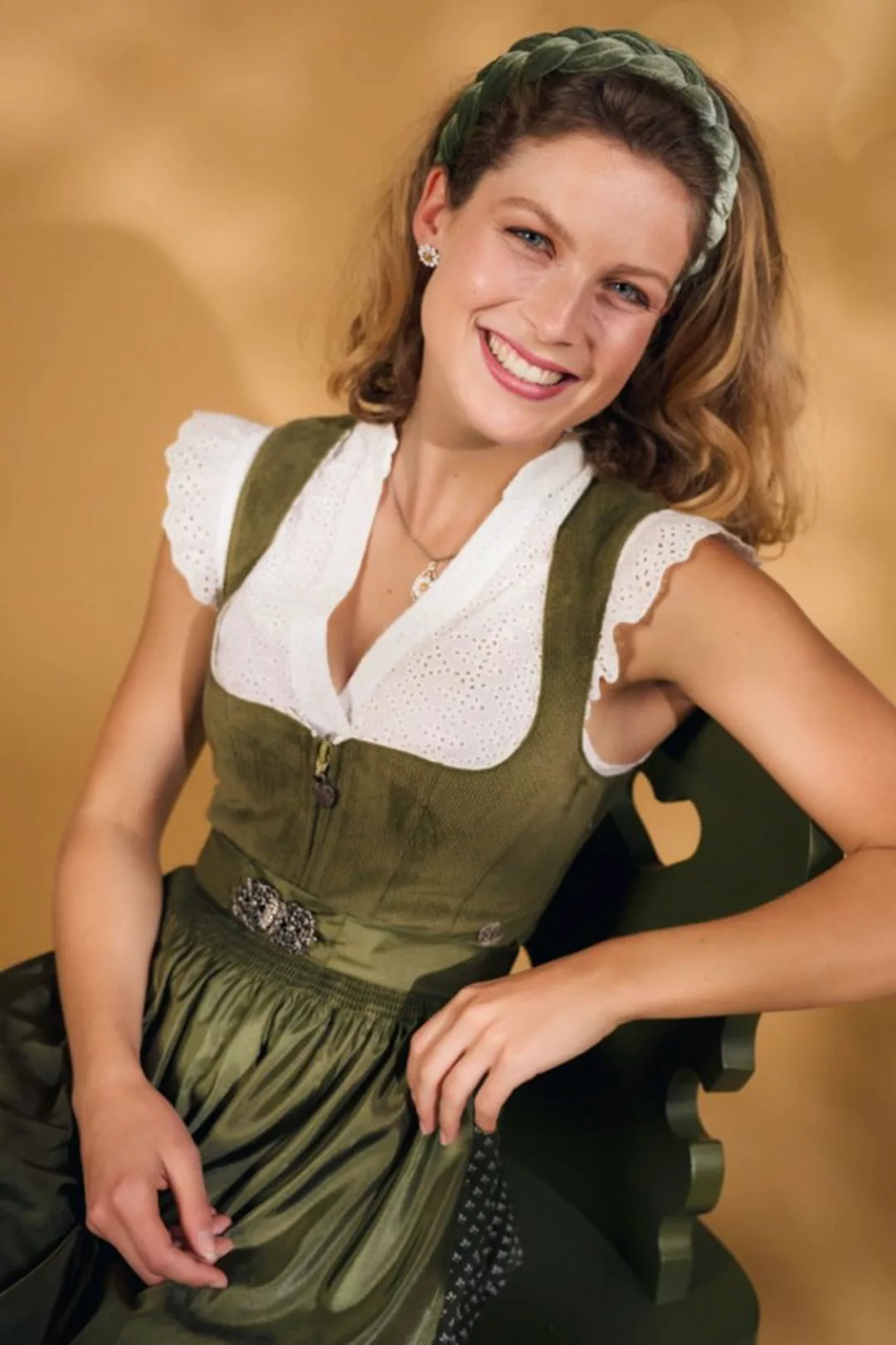 MarJo Dirndl Samt Dirndl 2tlg. - GAUTING - farn günstig online kaufen