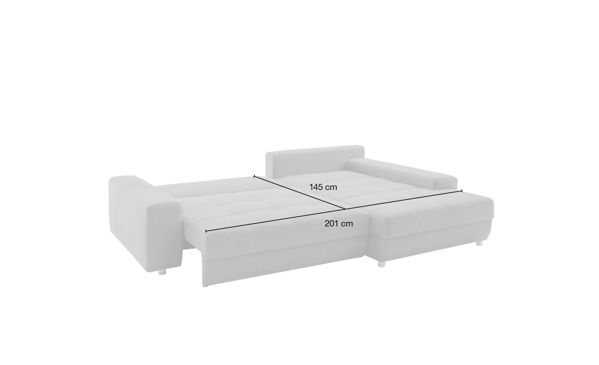 bobb Ecksofa  Arissa de Luxe ¦ braun ¦ Maße (cm): B: 258 H: 84 T: 181.0 Pol günstig online kaufen