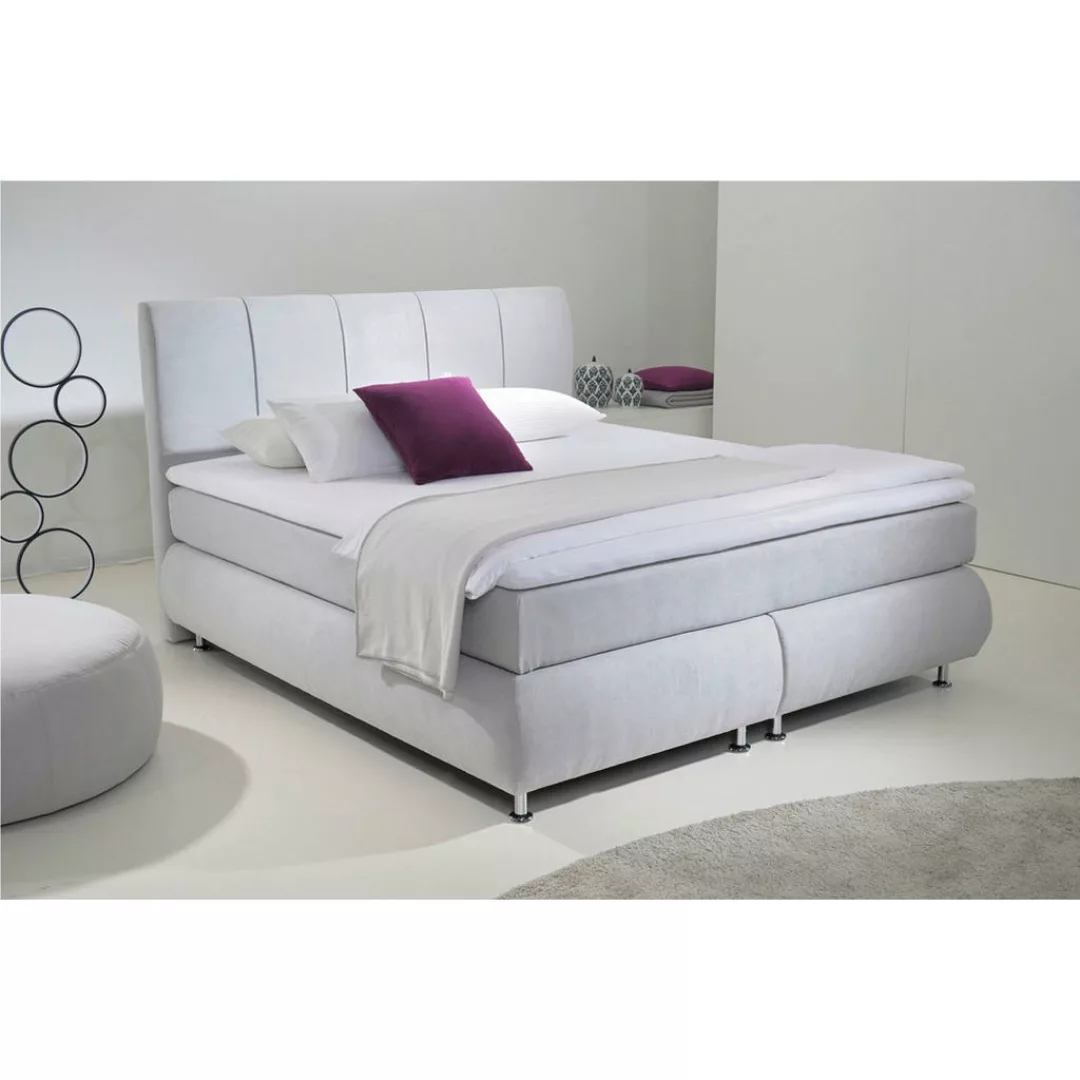 Boxspringbett Nari grau Liegefläche B/L: ca. 180x200 cm günstig online kaufen