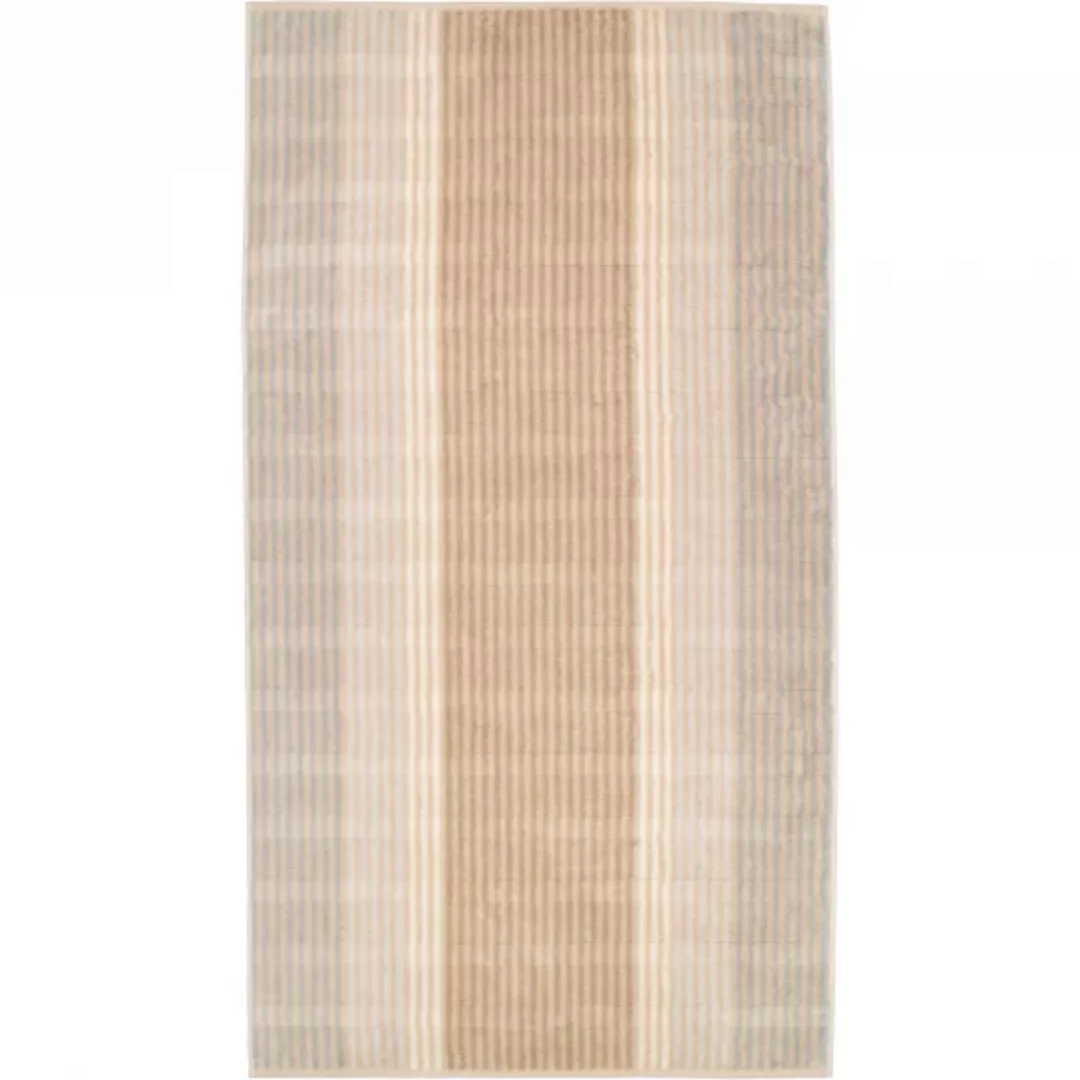 Cawö - Noblesse Cashmere Streifen 1056 - Farbe: sand - 33 - Duschtuch 80x15 günstig online kaufen