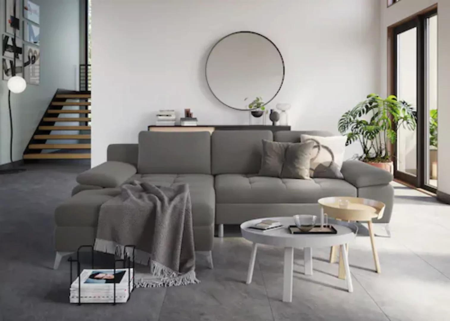 sit&more Ecksofa »Latigo L-Form«, mit Recamiere, wahlweise mit Bettfunktion günstig online kaufen