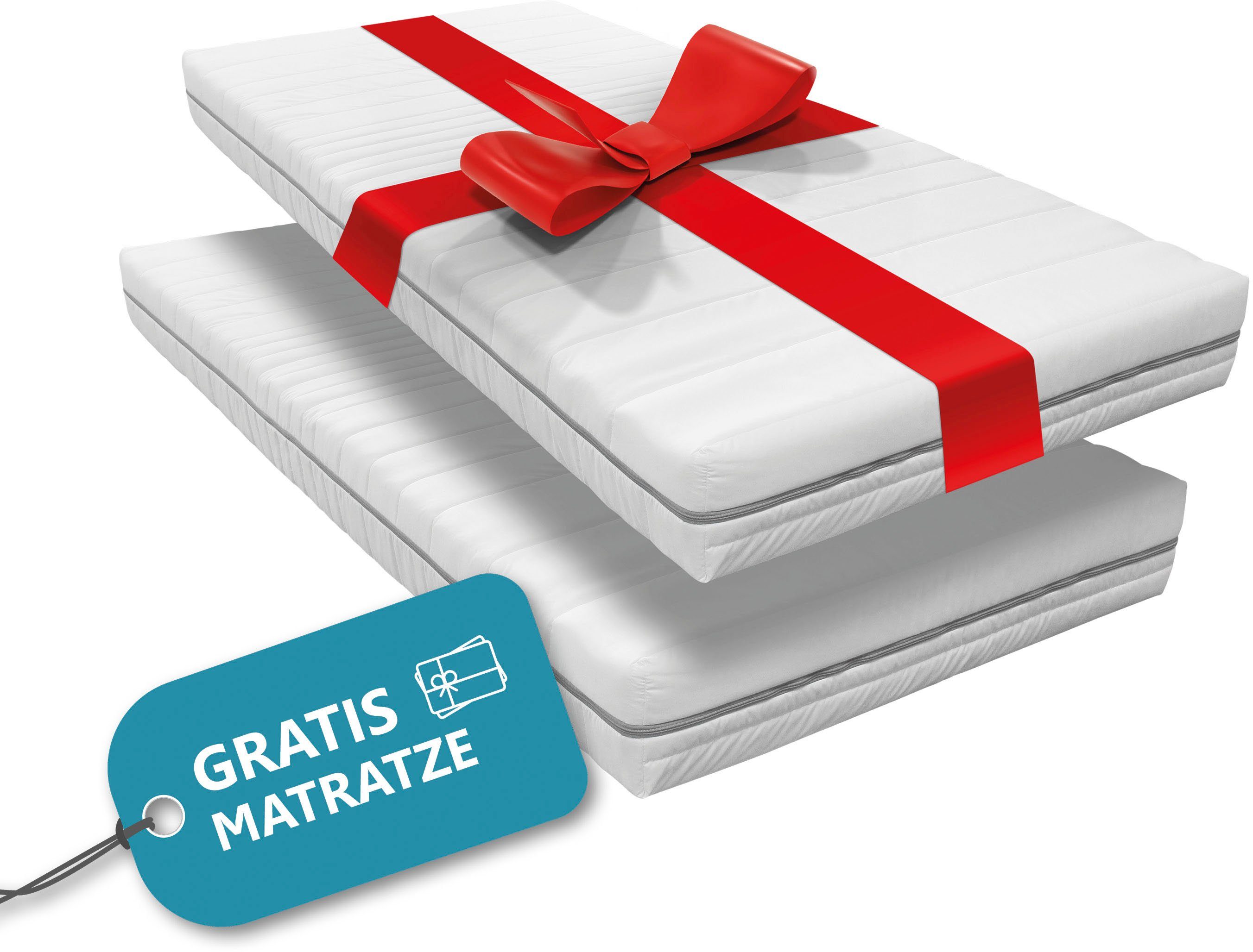 Beco Komfortschaummatratze "2 für 1", 21 cm hoch, Raumgewicht: 28 kg/m³, (1 günstig online kaufen