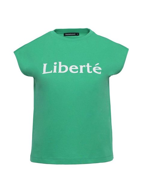 Freshlions T-Shirt Freshlions Print T-Shirt 'Liberte' grün L Ohne günstig online kaufen