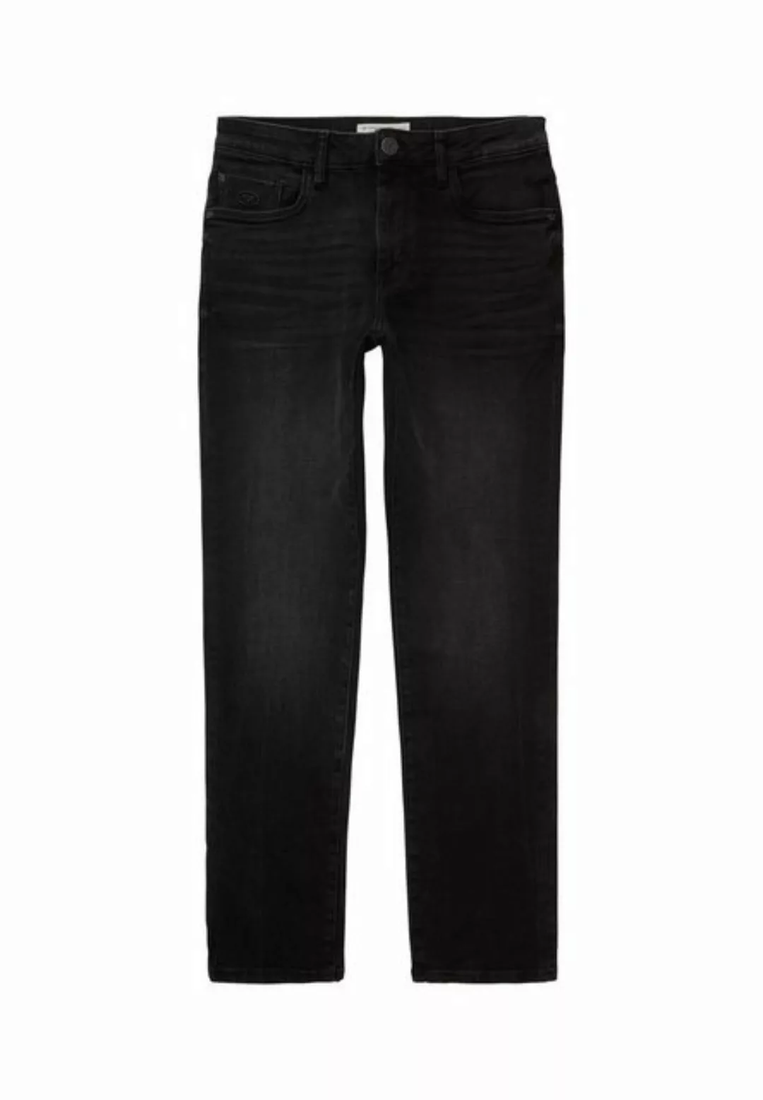 Tom Tailor Herren Jeans JOSH - Slim Fit - Schwarz - Used Dark Stone Black D günstig online kaufen