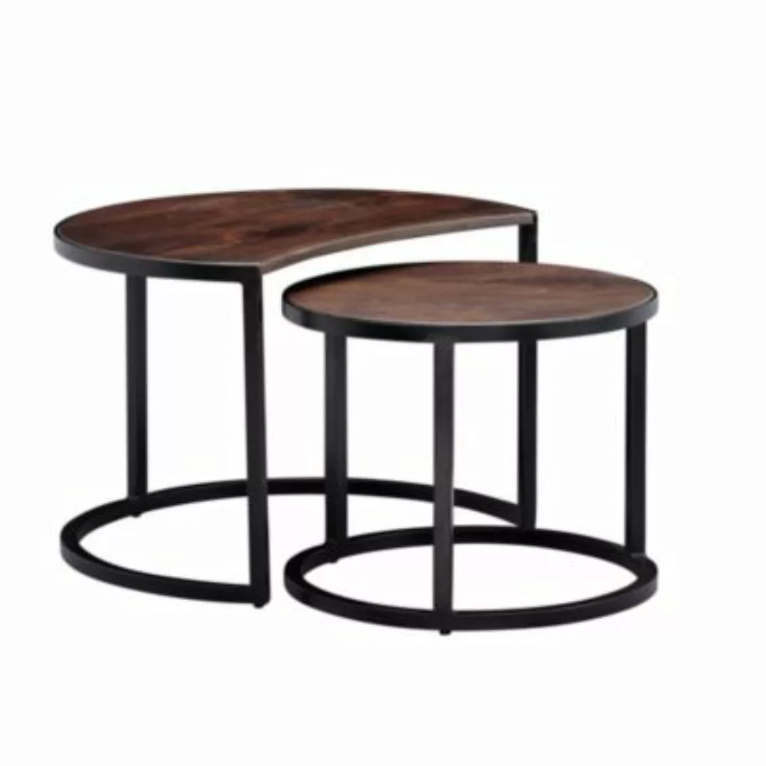 FineBuy Couchtisch 2er Set x x 41 cm (LxBxH) schwarz günstig online kaufen