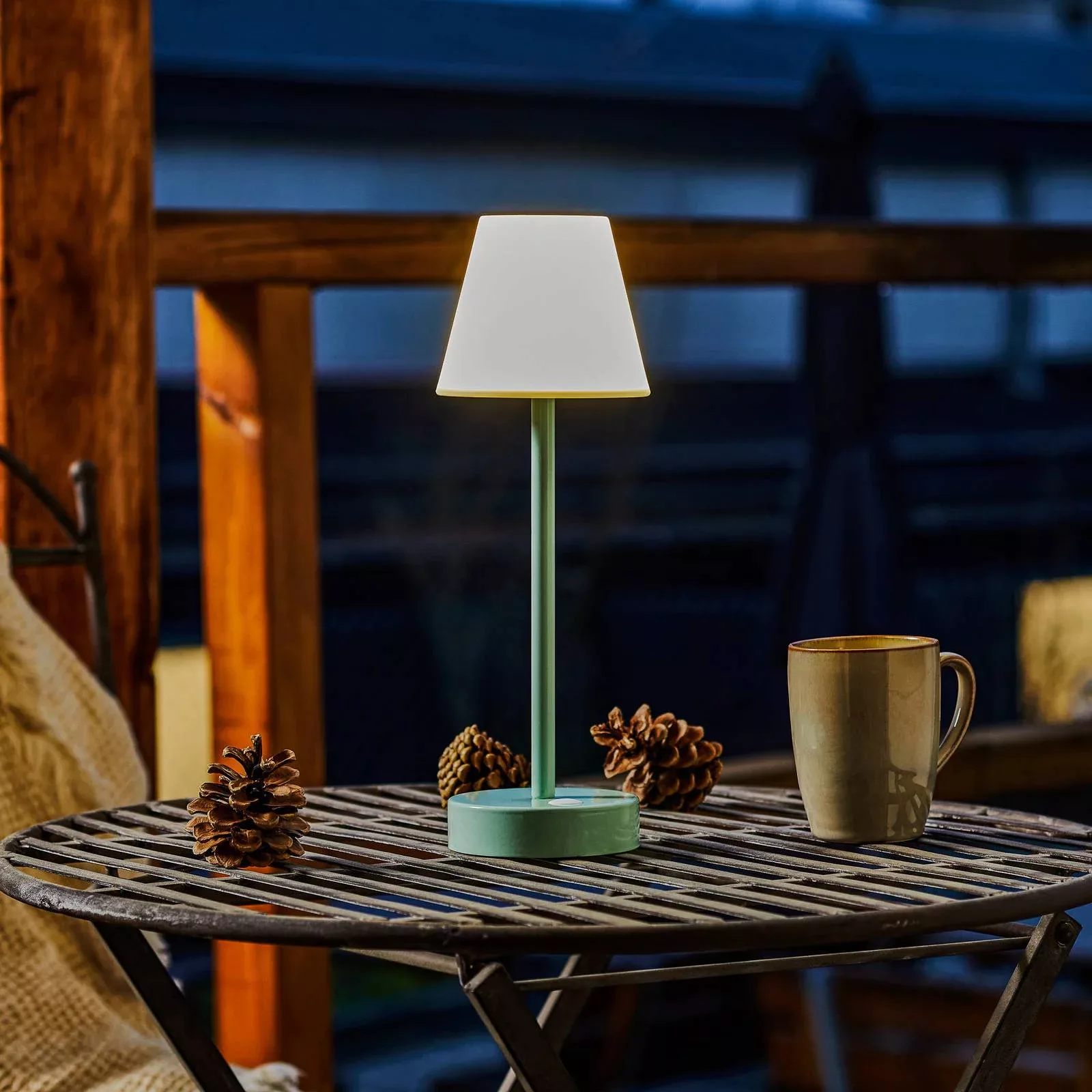 Newgarden Lola Slim LED-Tischlampe Akku, mint günstig online kaufen