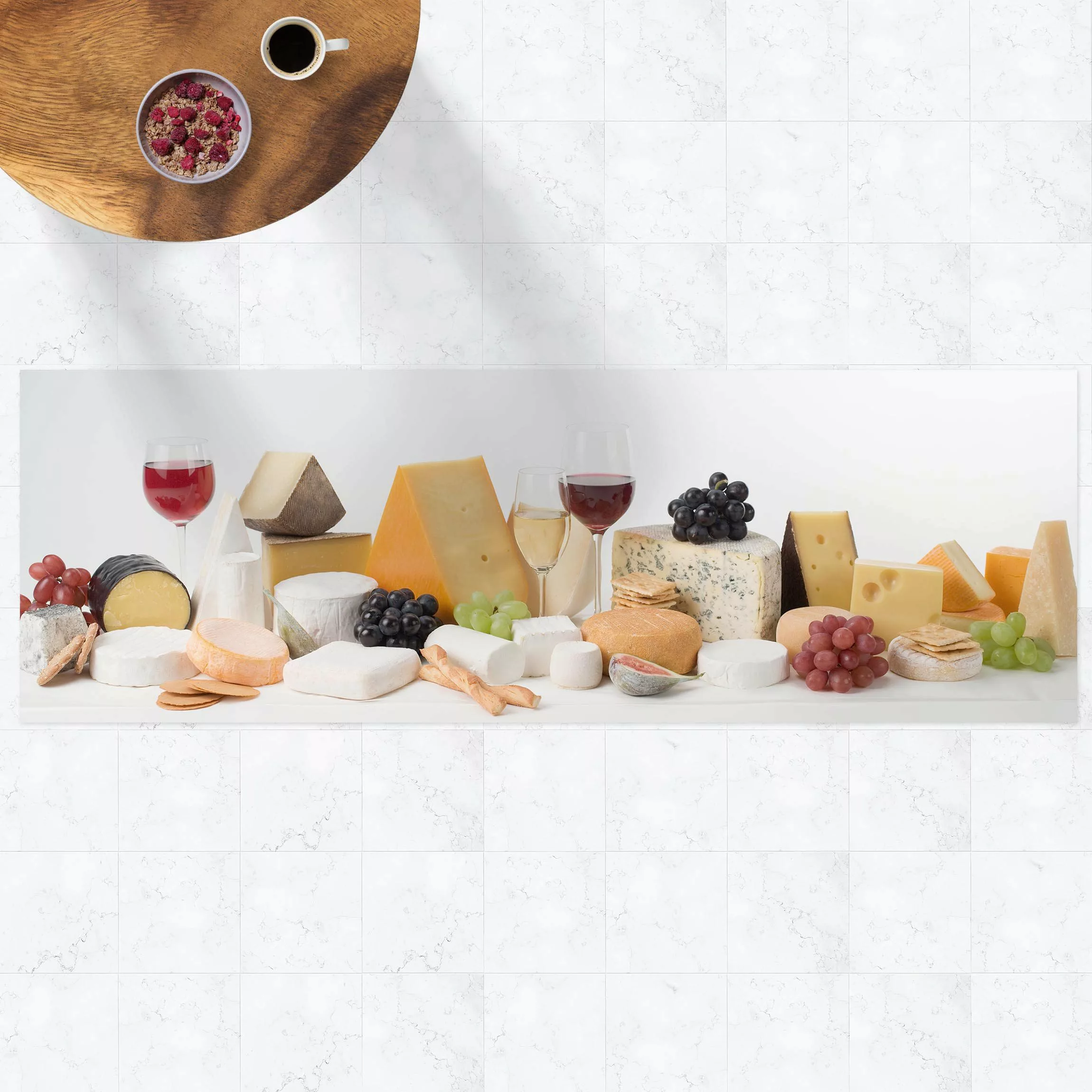 Vinyl-Teppich Käse-Variationen günstig online kaufen