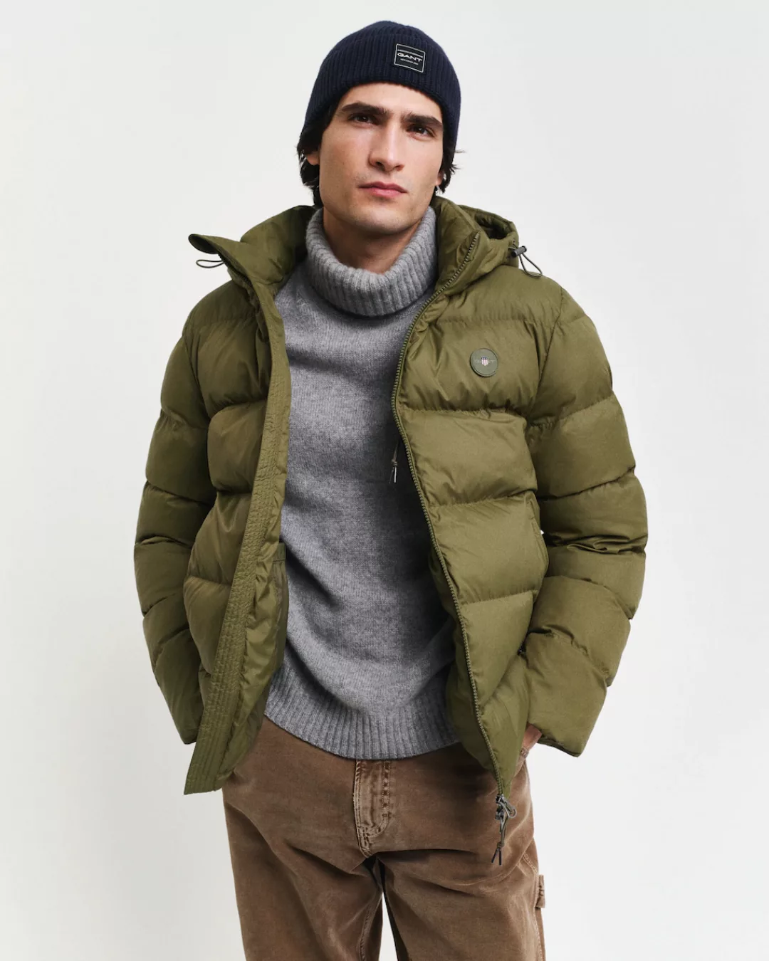 Gant Steppjacke "ACTIVE CLOUD JACKET", mit Kapuze, Mit Windschutz-Bündchen, günstig online kaufen