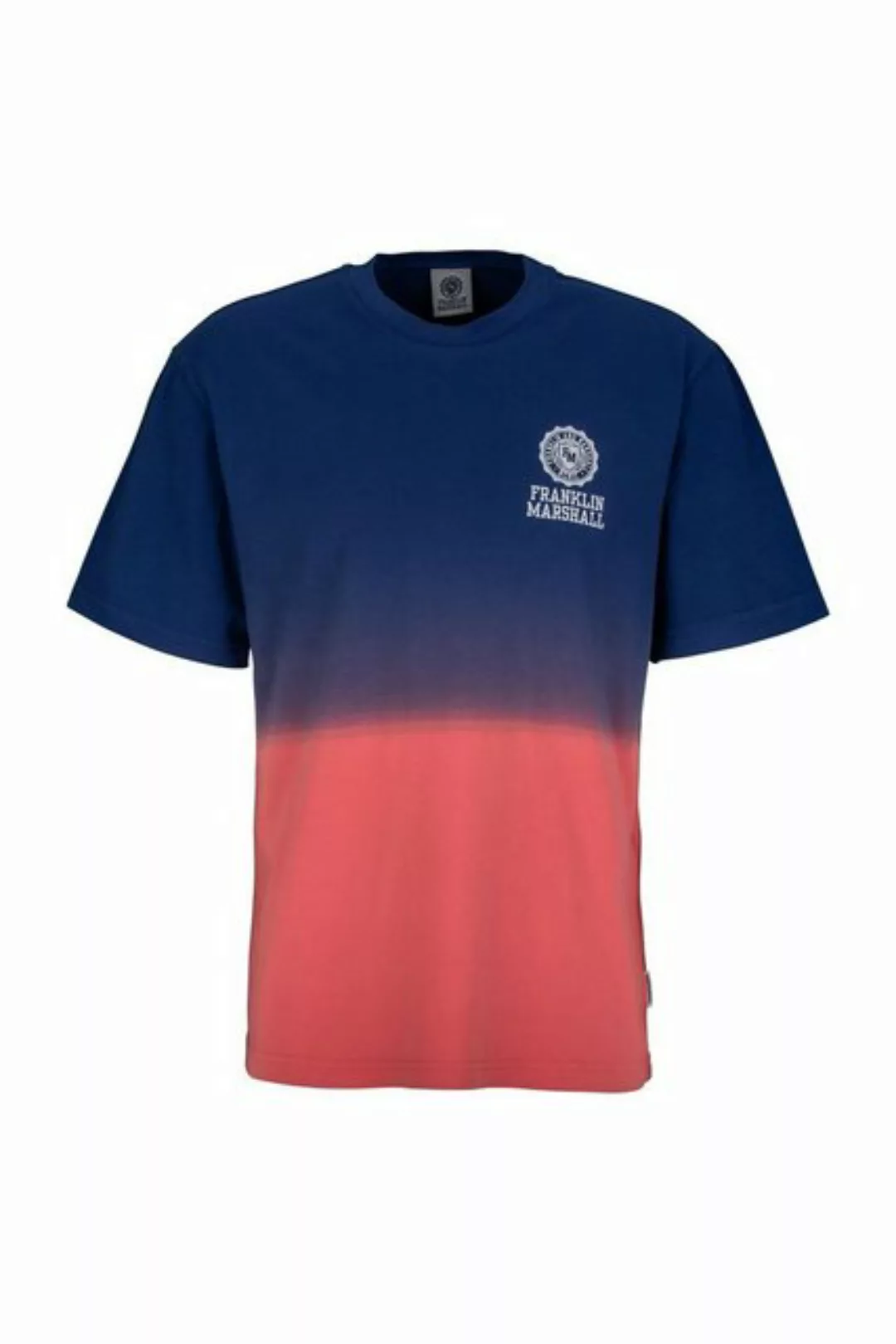 Franklin & Marshall T-Shirt T-Shirt mit Farbverkauf aus reiner Baumwolle günstig online kaufen