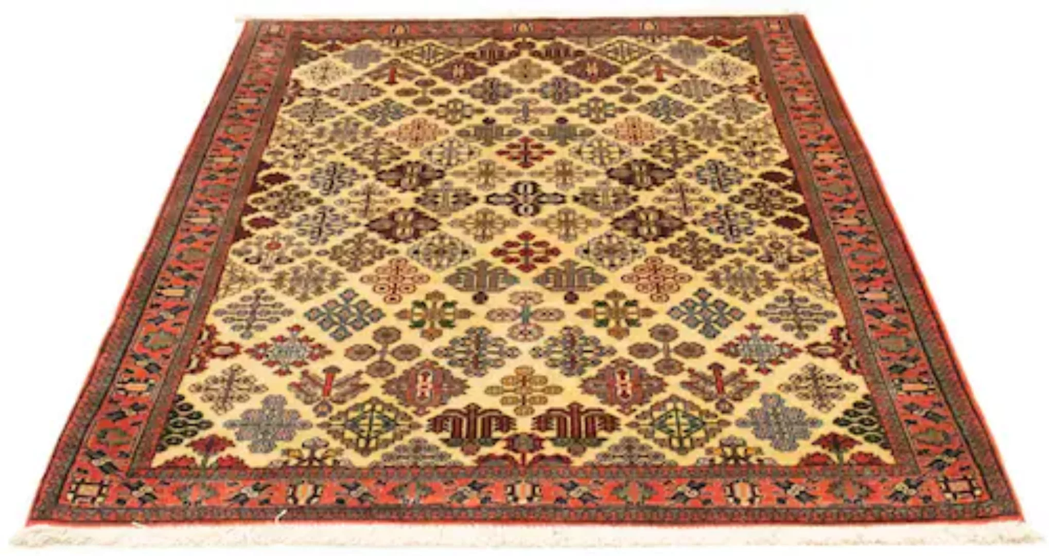 morgenland Wollteppich »Meymeh Teppich handgeknüpft beige«, rechteckig günstig online kaufen