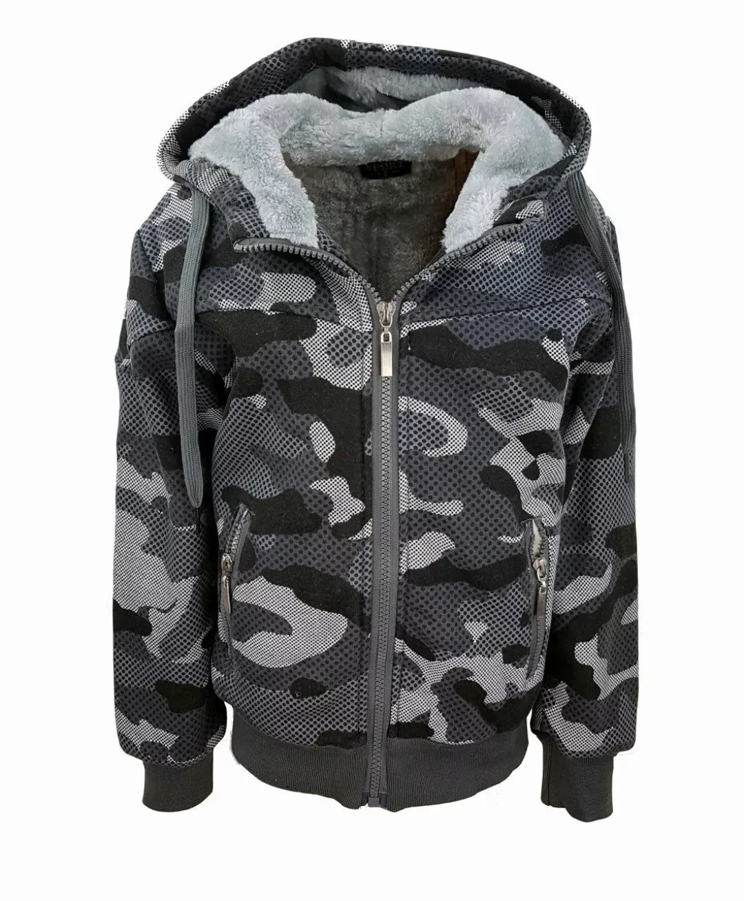 Fashion Boy Kapuzensweatjacke warme Jacke, Felljacke, günstig online kaufen