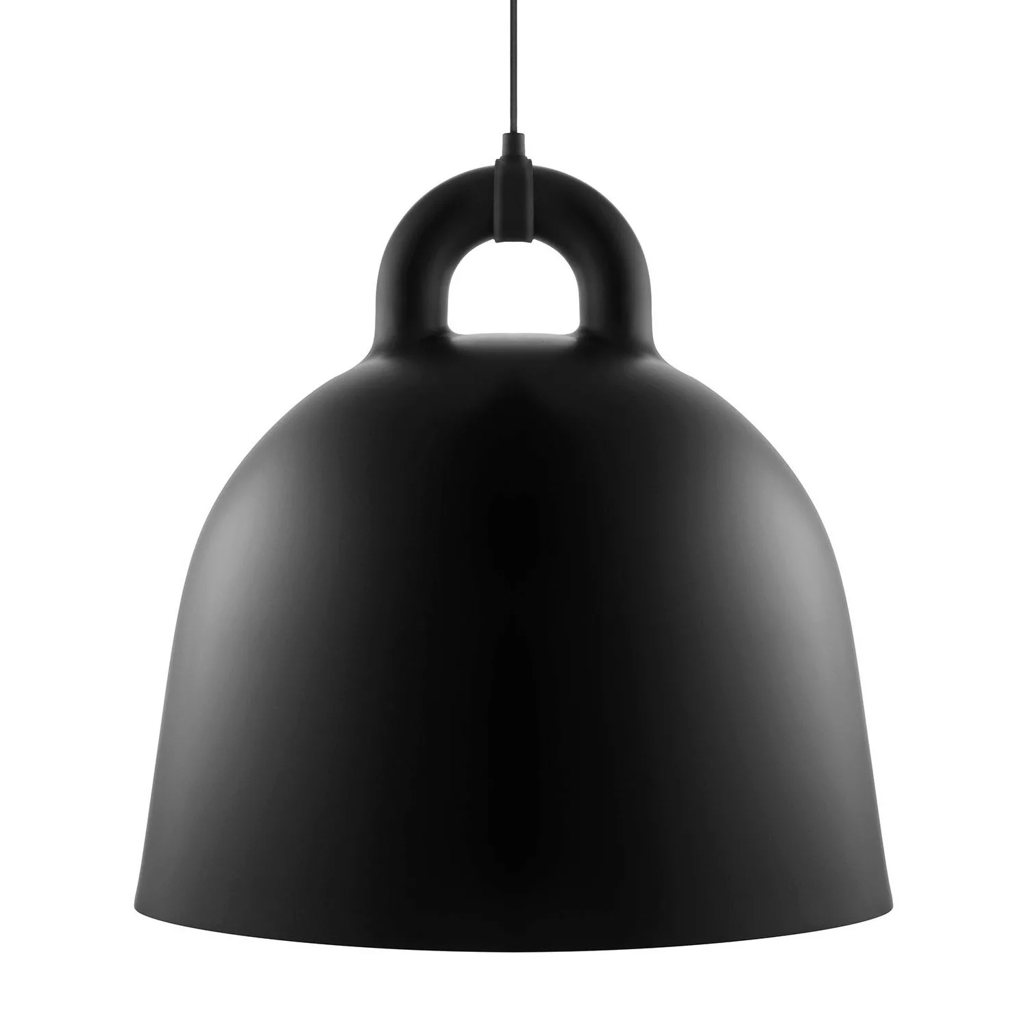 Normann Copenhagen - Bell Pendelleuchte L - schwarz/H 57cm / Ø 55cm/schwarz günstig online kaufen