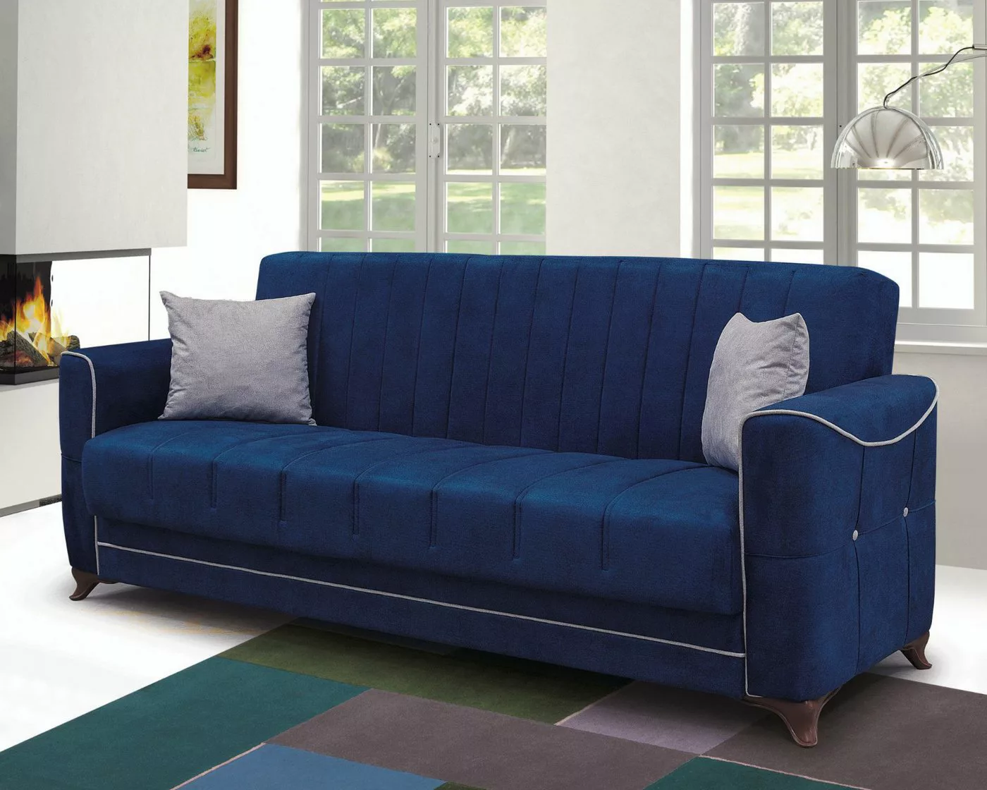 gowoll 3-Sitzer Sofa mit Schlaffunktion und Stauraum Schlafsessel Gästebett günstig online kaufen