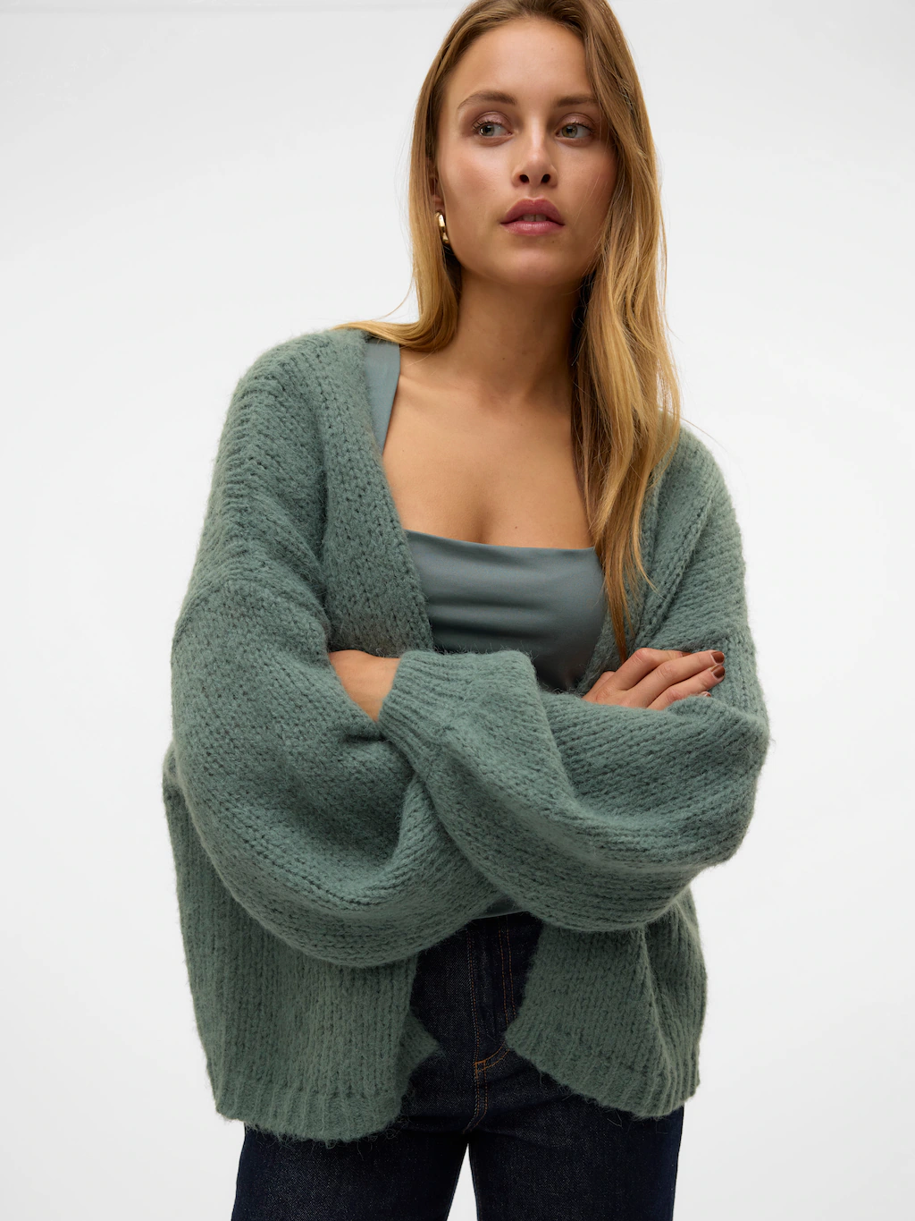 Vero Moda Strickjacke "VMMAYBE LS OPEN CARDIGAN GA REP" günstig online kaufen