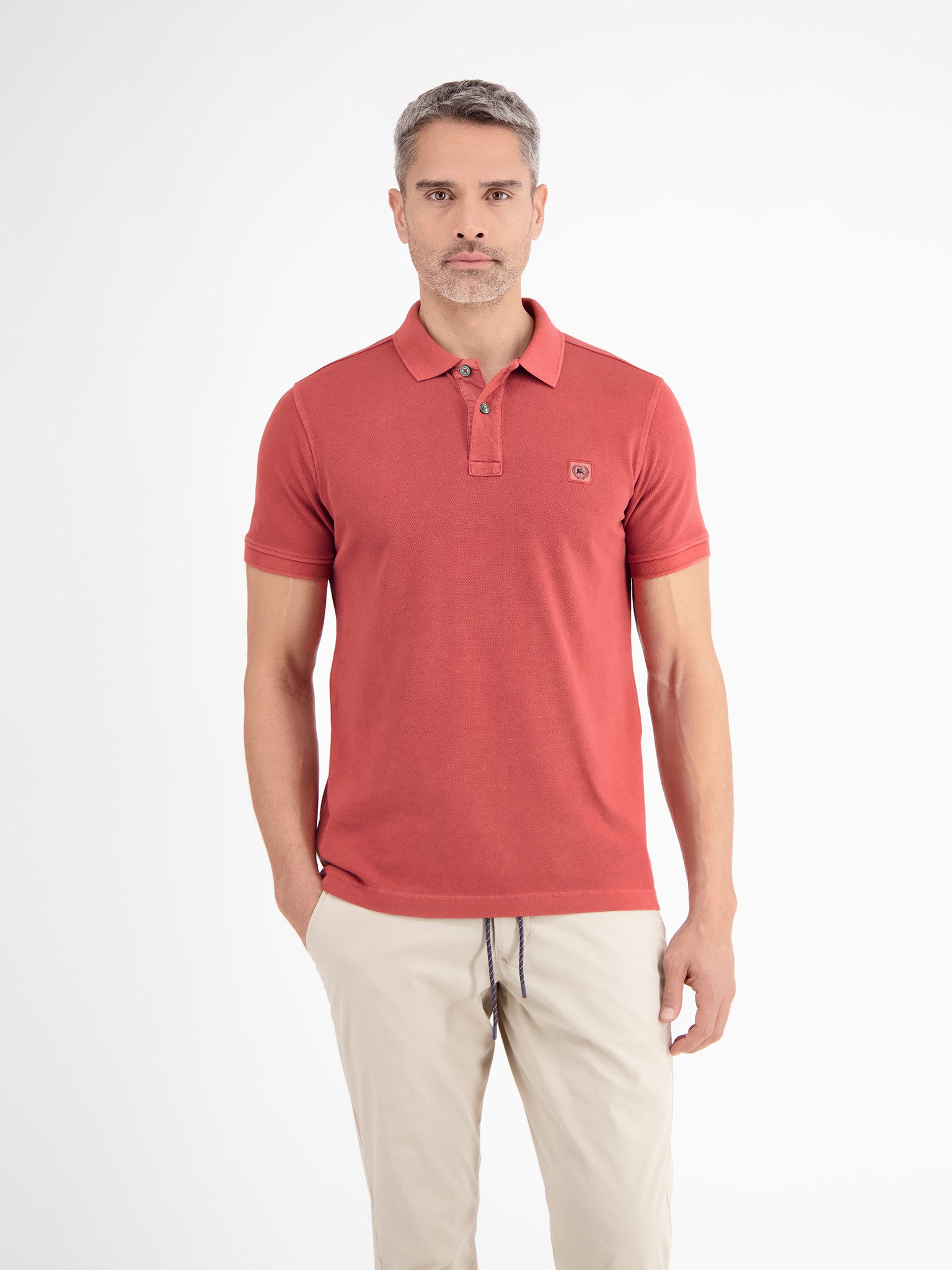 LERROS Poloshirt "LERROS Herren Poloshirt in gewaschener Optik" günstig online kaufen