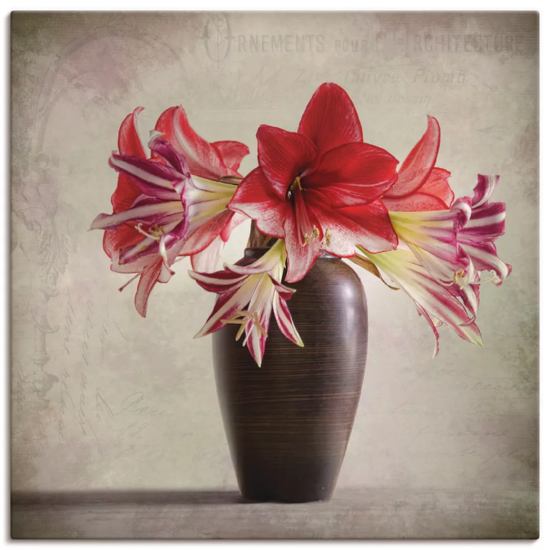Artland Wandbild »Amaryllis Vintage II«, Blumen, (1 St.) günstig online kaufen