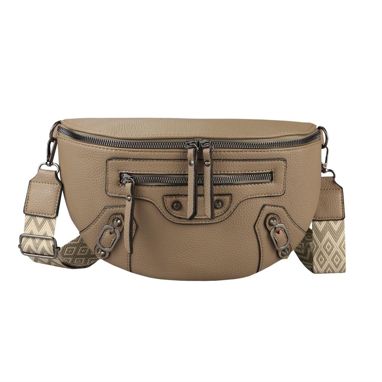 ITALYSHOP24 Bauchtasche Damen Gürteltasche Umhängetasche Bodybag günstig online kaufen