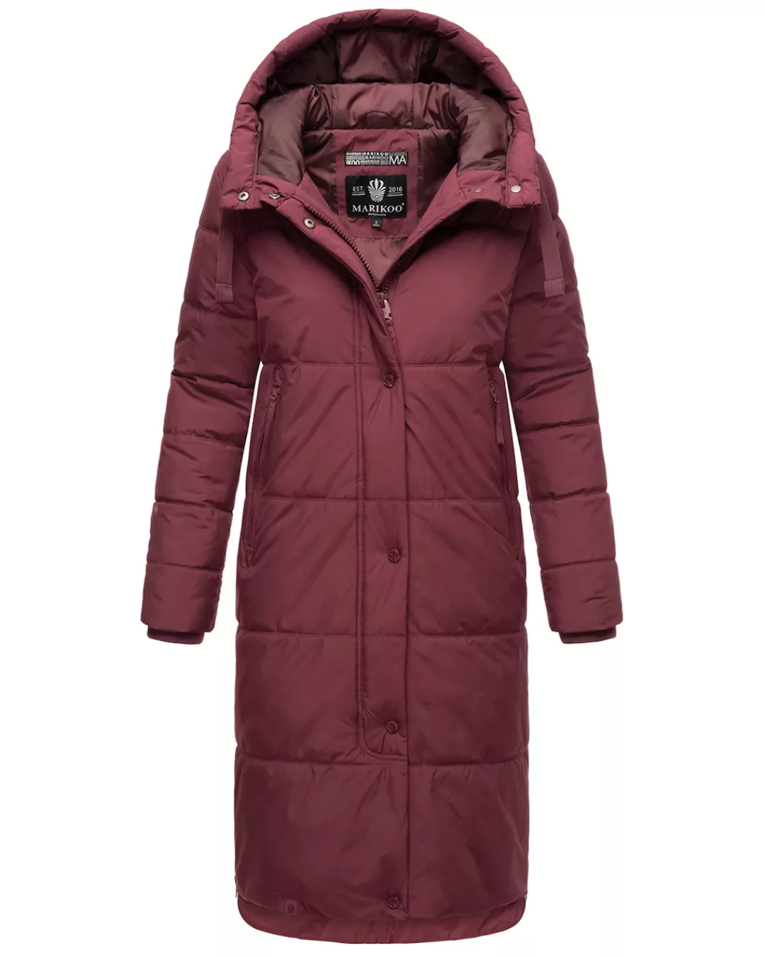 Marikoo Winterjacke Soranaa langer Winter Mantel mit Kapuze günstig online kaufen
