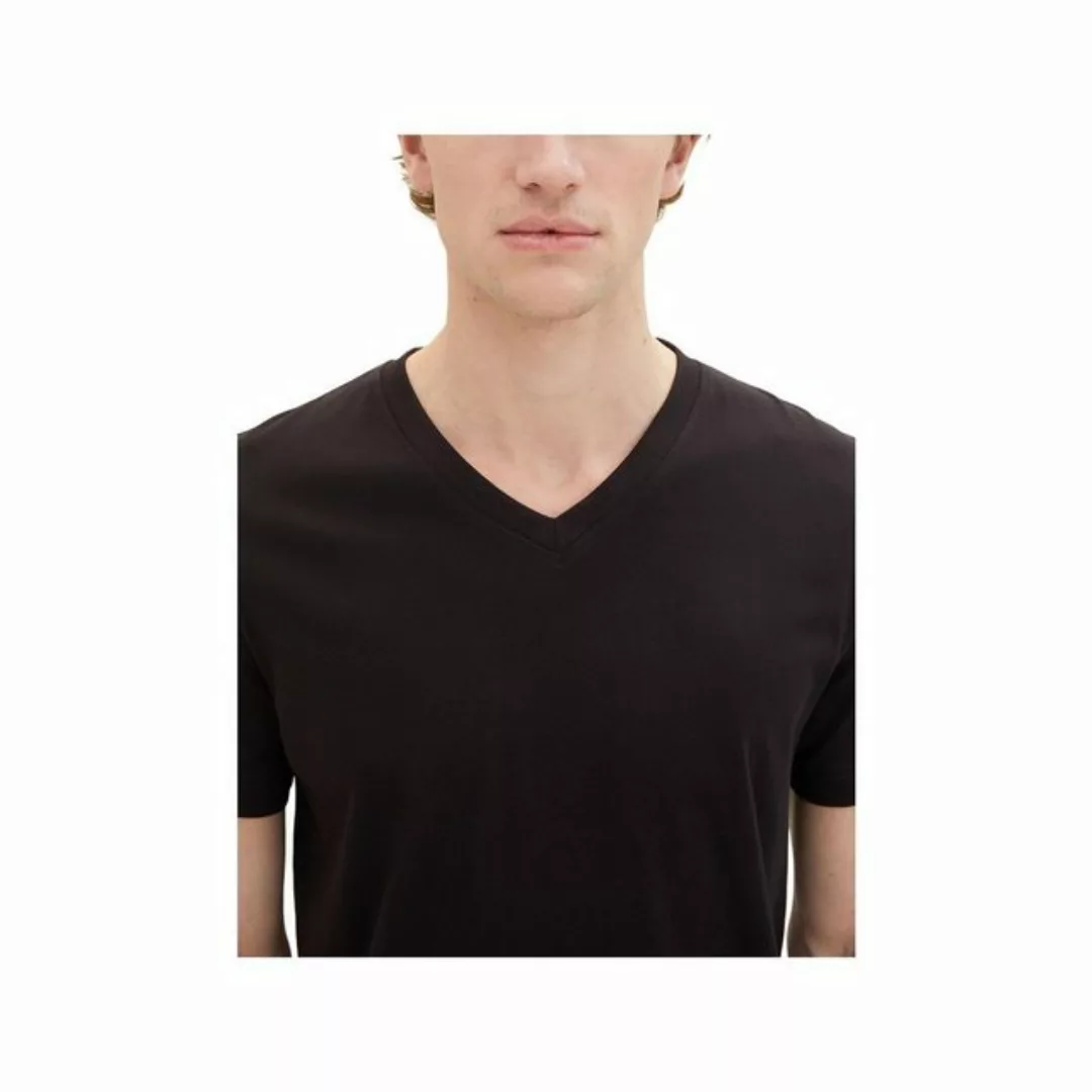 TOM TAILOR Rundhalsshirt schwarz (1-tlg) günstig online kaufen