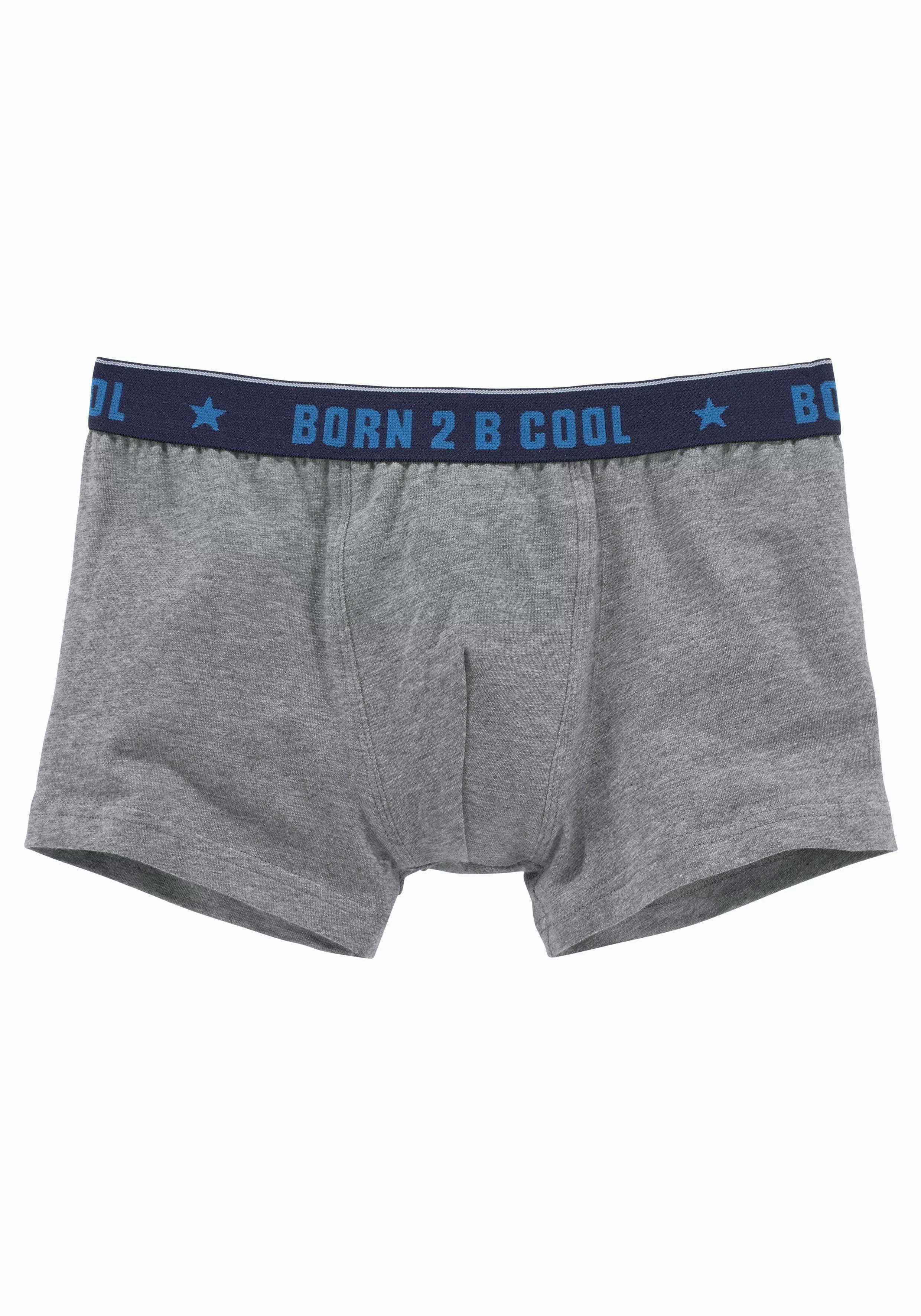 AUTHENTIC UNDERWEAR Boxer, (Packung, 3 St.), mit "BORN 2 B COOL" Bund günstig online kaufen