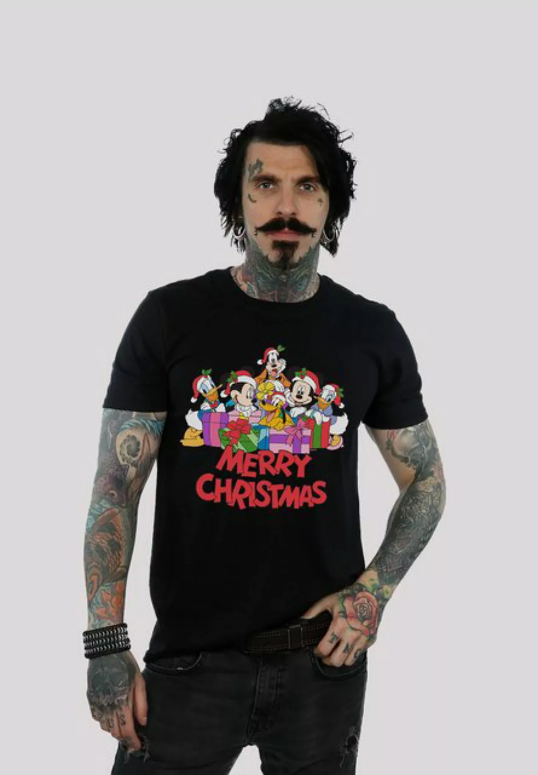 F4NT4STIC T-Shirt Disney Micky Maus Merry Christmas Print günstig online kaufen