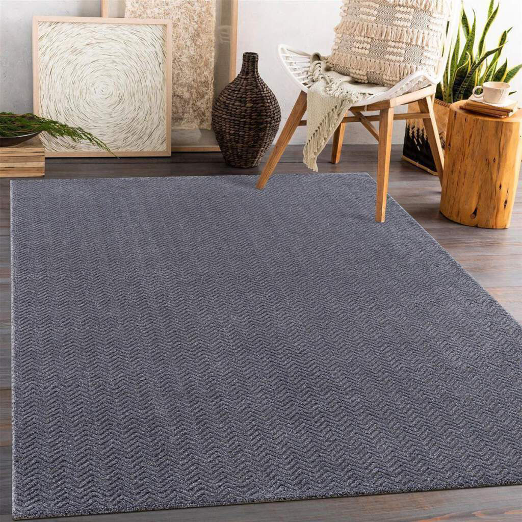 Carpet City Teppich »Friseé-Teppich FANCY805«, rechteckig, 12 mm Höhe, Kurz günstig online kaufen