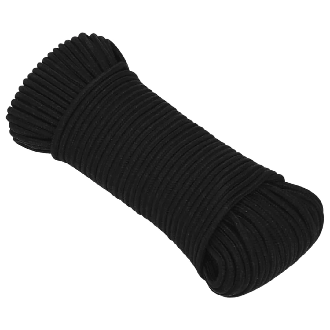 vidaXL Arbeitsseil Schwarz 3 mm 25 günstig online kaufen