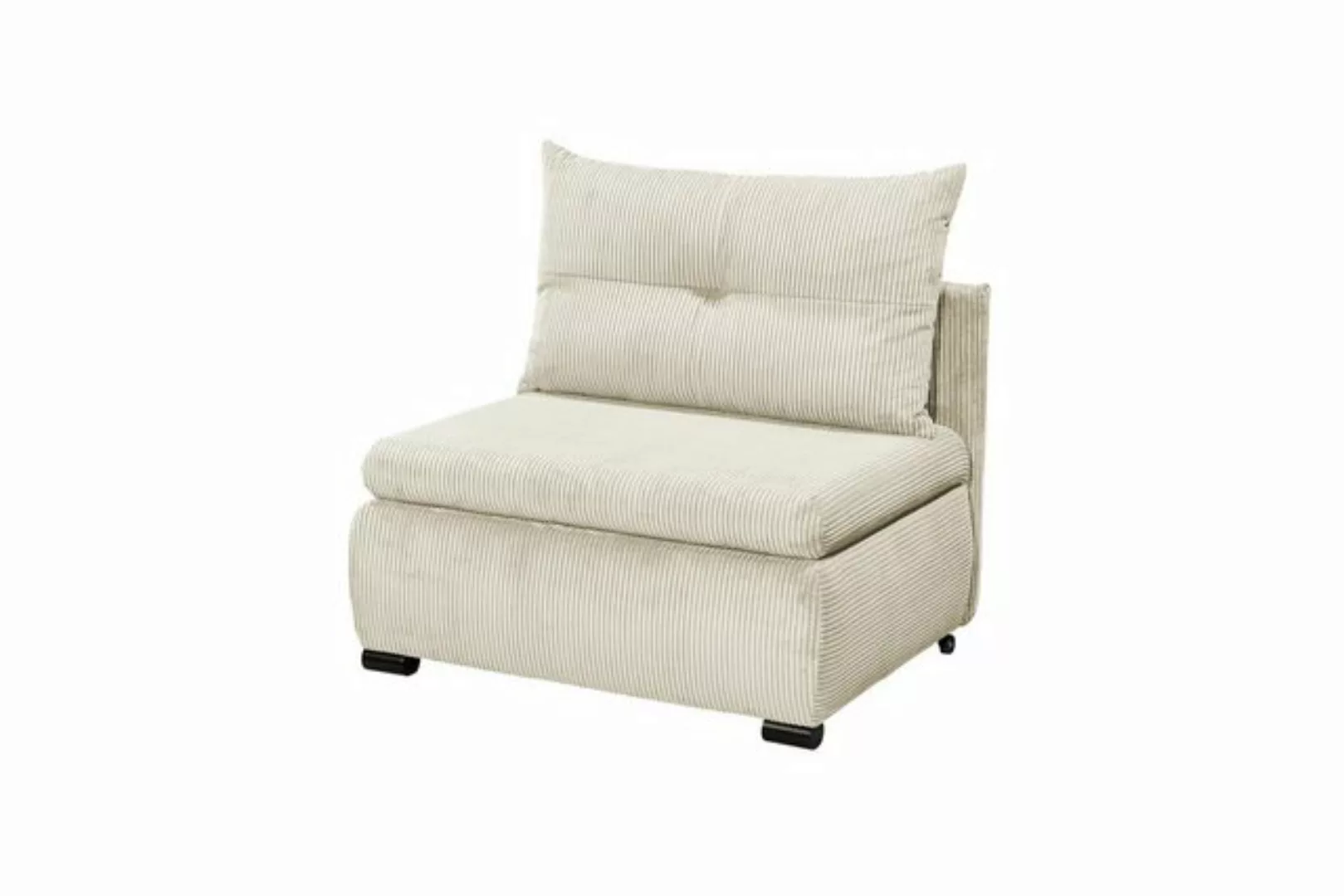 freiraum Schlafsofa CHARLIE 1FBK, Liegefläche 100x200cm, cream - 103x75x83 günstig online kaufen