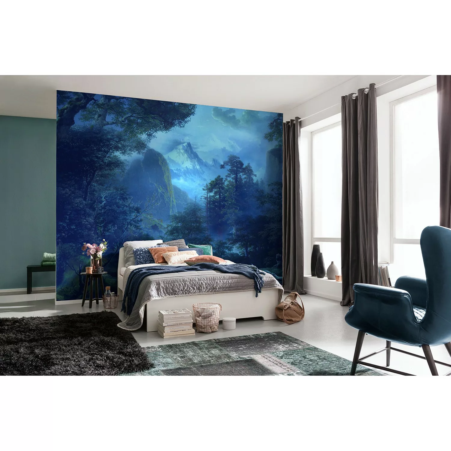 KOMAR Vlies Fototapete - Midnight - Größe 400 x 280 cm mehrfarbig günstig online kaufen