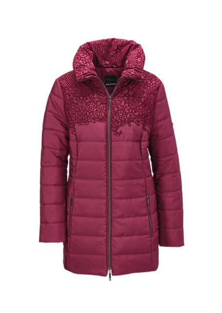 GOLDNER Steppjacke Steppjacke mit hübschem Flock-Druck günstig online kaufen