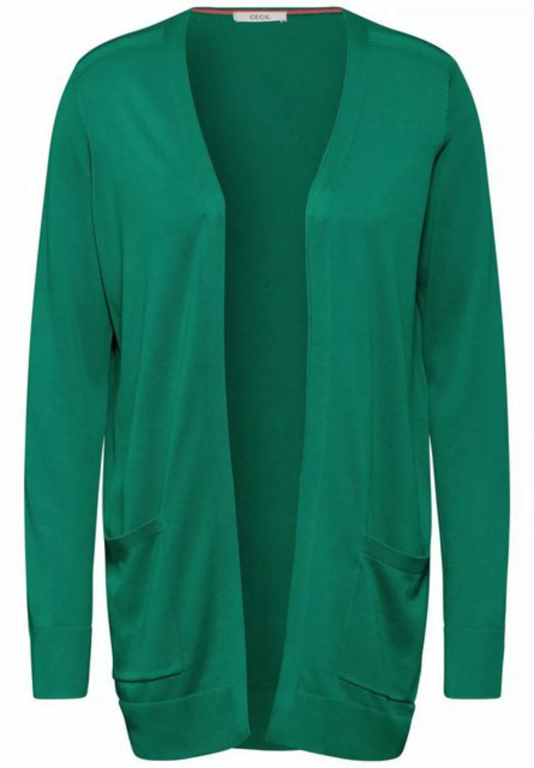 Cecil Strickjacke NOS_Basic Open Cardigan, malachite green günstig online kaufen