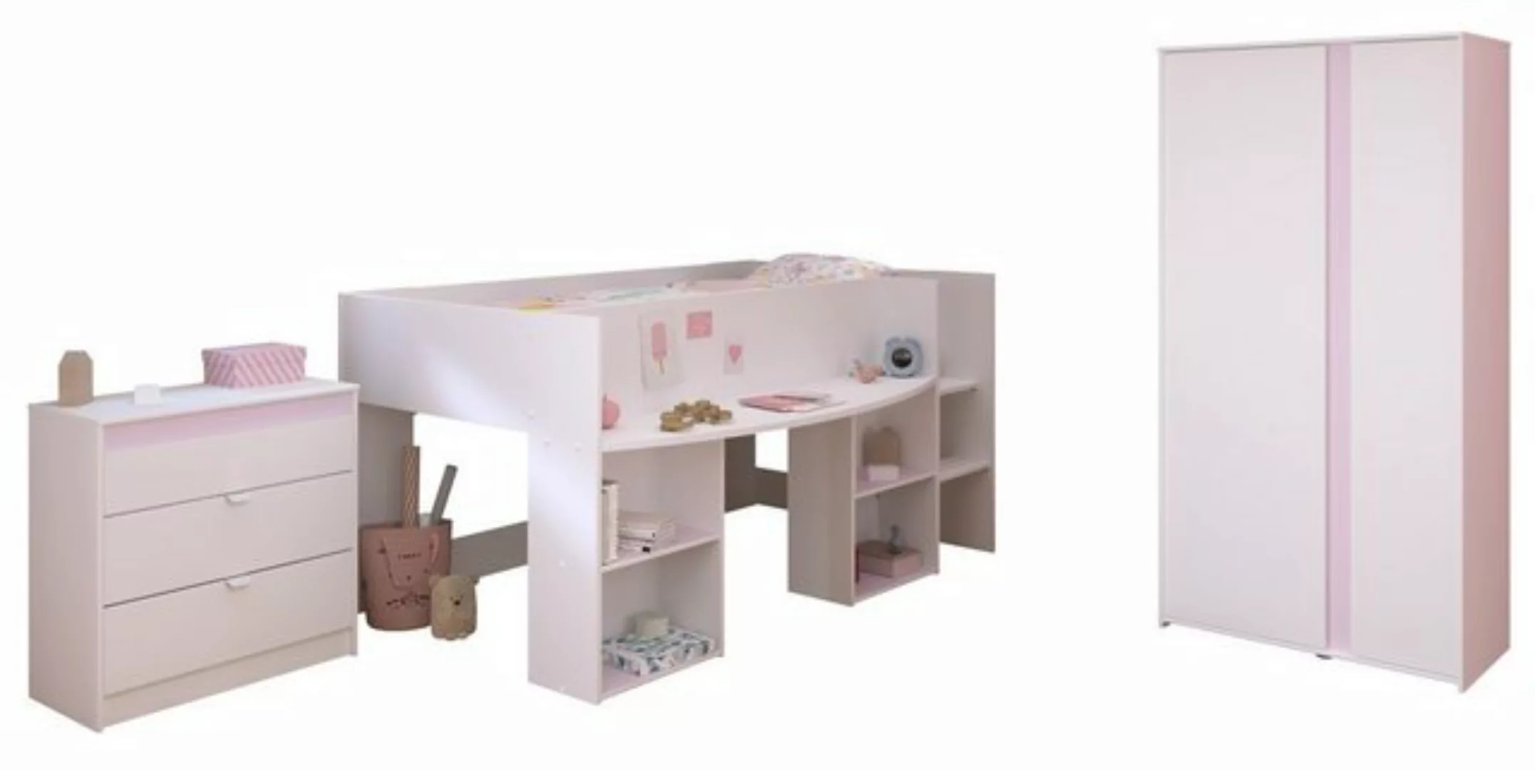Parisot Etagenbett Parisot Pirouette 12-Kinderbett Hochbett Weiß 90x200 (3- günstig online kaufen