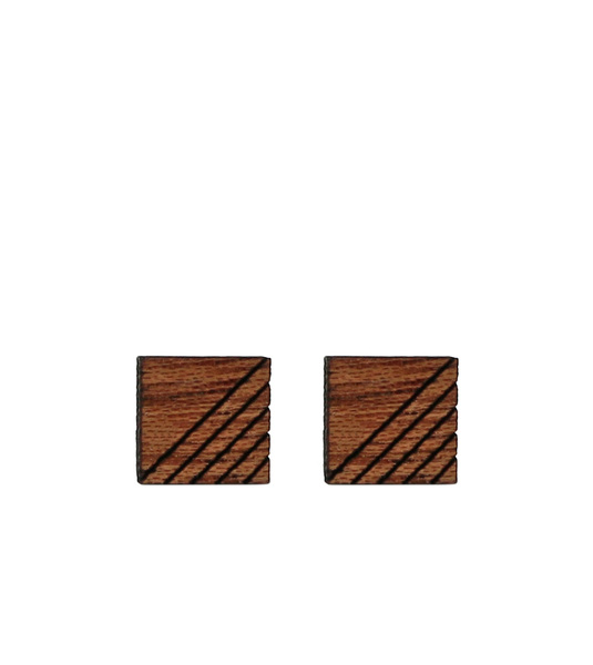 Holz-ohrstecker In Verschiedenen Formen Und Mustern günstig online kaufen
