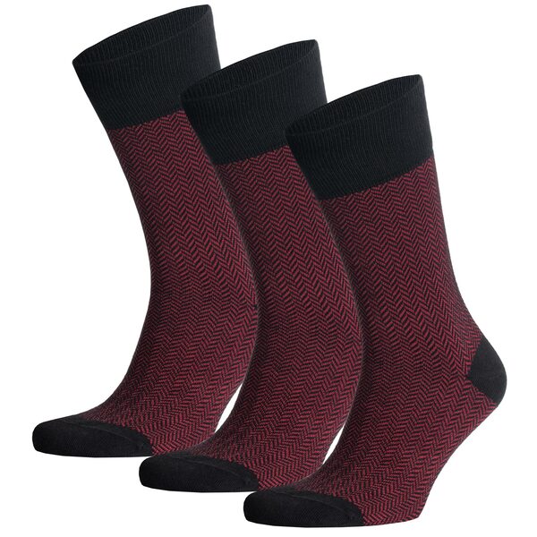 3er Set Fine Herringbone Jacquard Biobaumwoll Socken günstig online kaufen