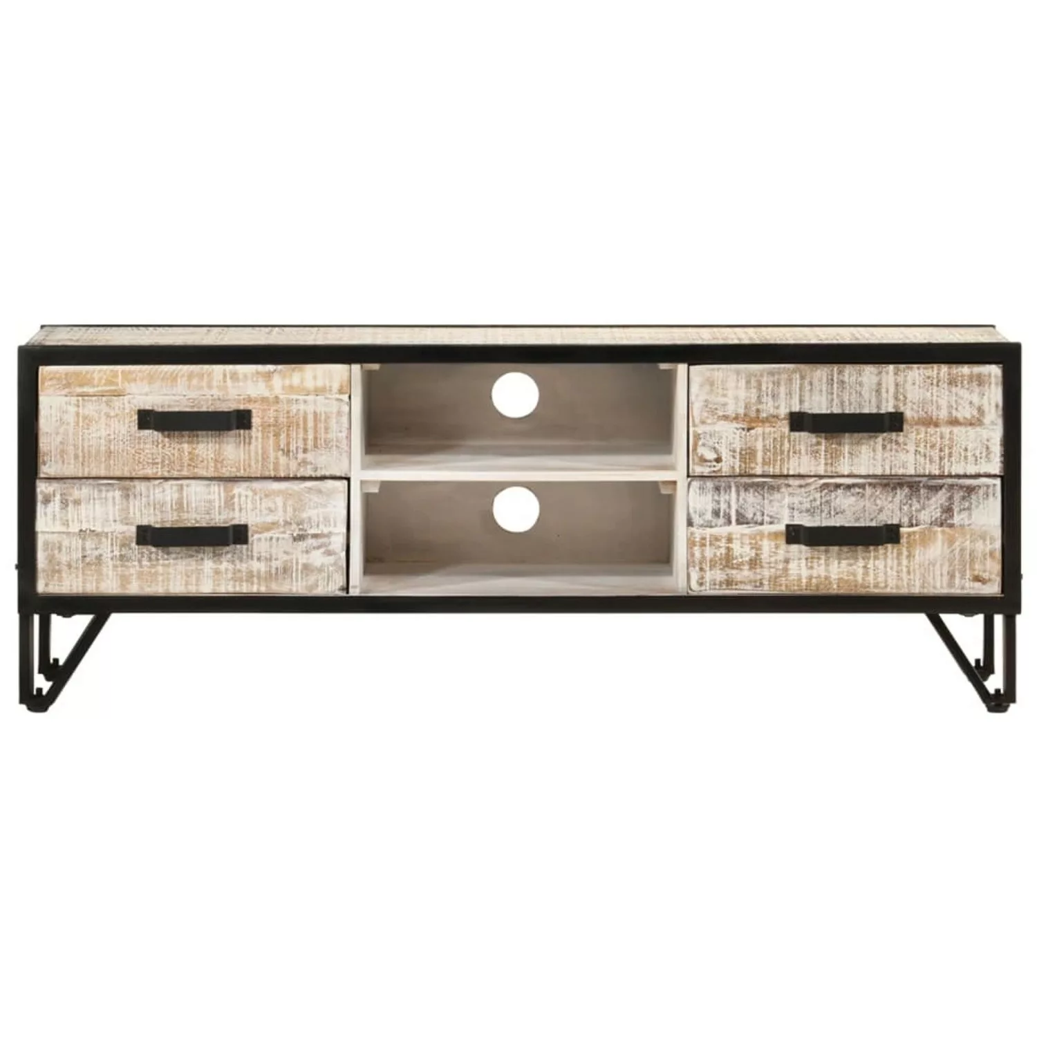 Tv-schrank 110x30x41 Cm Massivholz Akazie günstig online kaufen