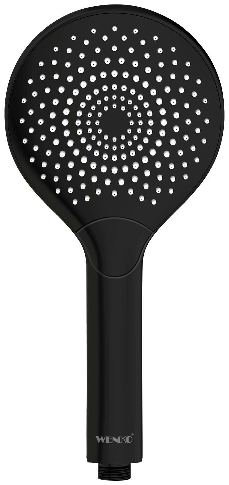 WENKO Handbrause Watersaving, (1-tlg), Schwarz matt, günstig online kaufen