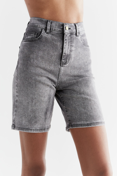 Evermind - Damen Jeans Short Aus Bio-baumwolle Wa3015 günstig online kaufen