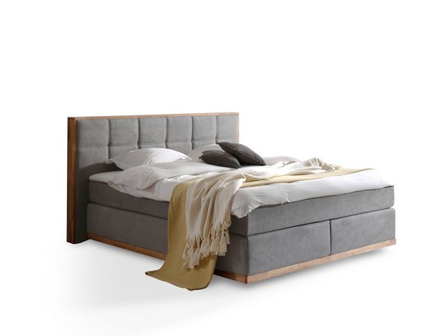 Moebel-Eins Boxspringbett, LEVANTOS Boxspringbett, Mix aus massiver Eiche u günstig online kaufen