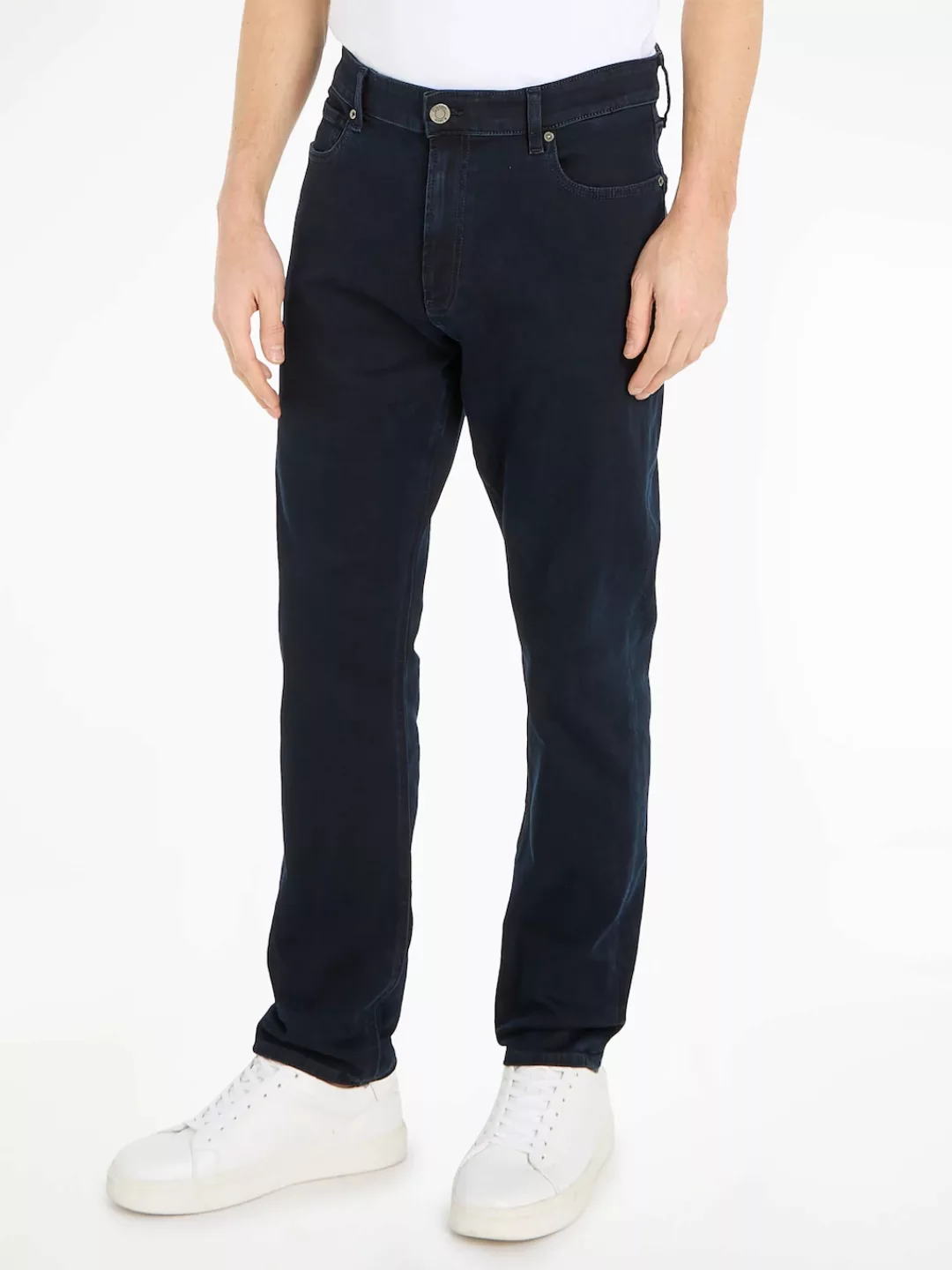 Calvin Klein Gerade Jeans TAPERED BLUE BLACK mit Markenlabel günstig online kaufen