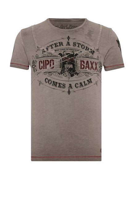 Cipo & Baxx T-Shirt im Henley Style günstig online kaufen