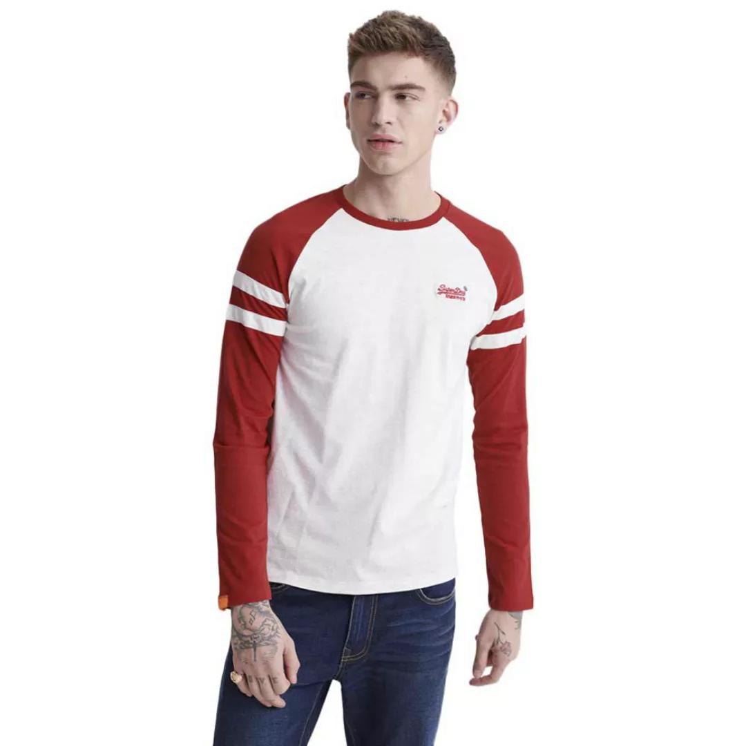 Superdry Orange Label Softball Ringer Langarm-t-shirt 2XL McQueen Marl günstig online kaufen