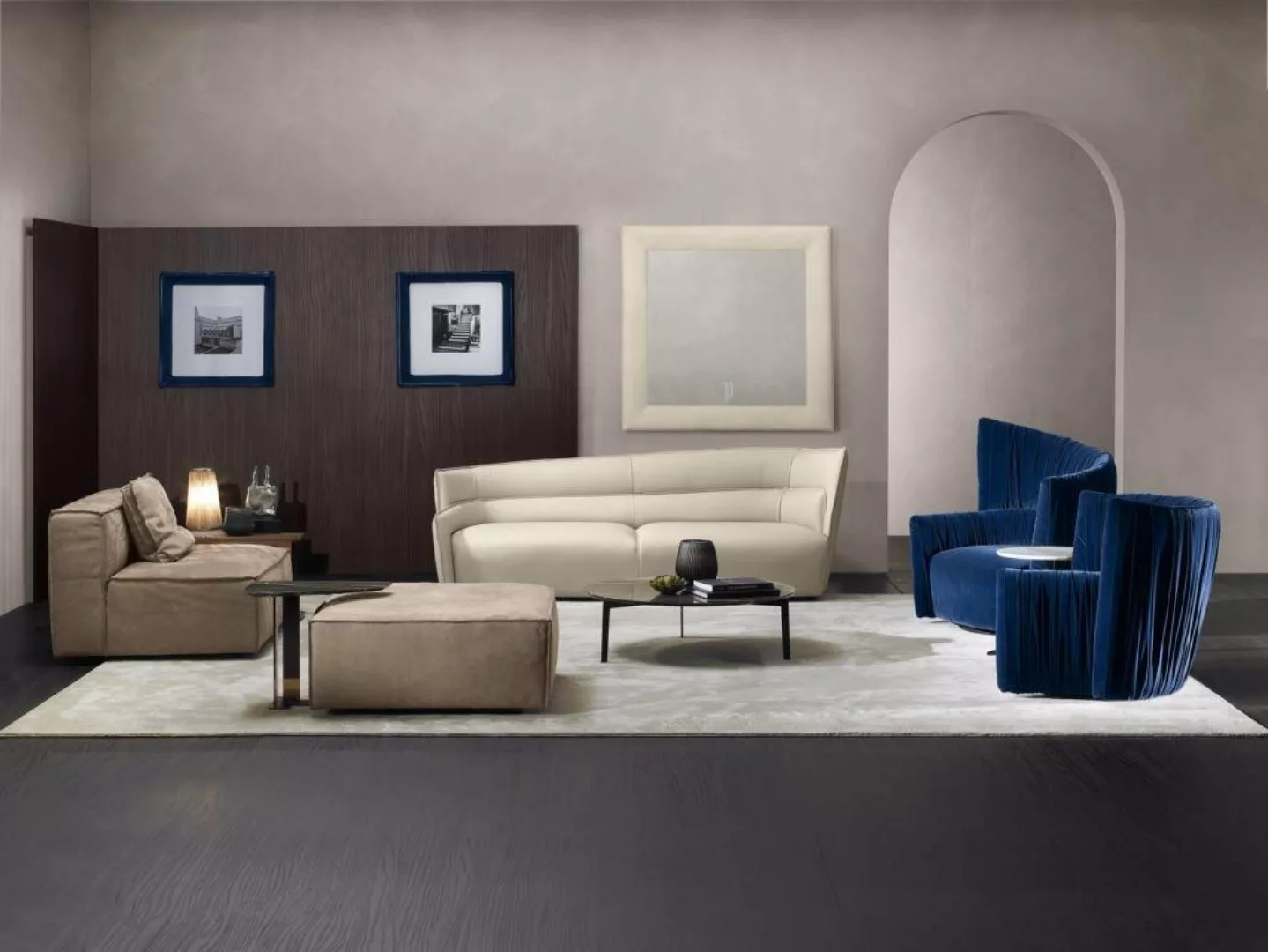JVmoebel Sofa Luxus Sofagarnitur Sofa Garnitur Sofas 3+1 Sitz Sessel PRIANE günstig online kaufen