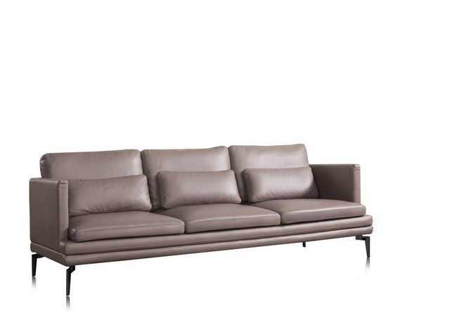 Xlmoebel Sofa Dreisitzer Ledercouch mit modernem Design für das Wohnzimmer. günstig online kaufen