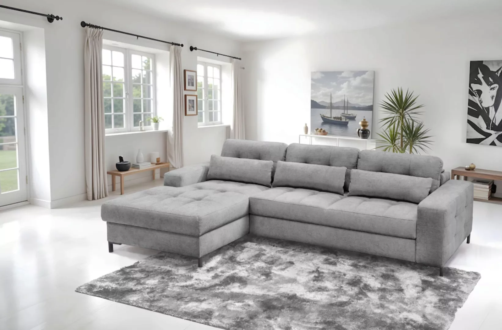 exxpo - sofa fashion Ecksofa "Bonito", (2 St.), Sitztiefenverstellung,Höhen günstig online kaufen