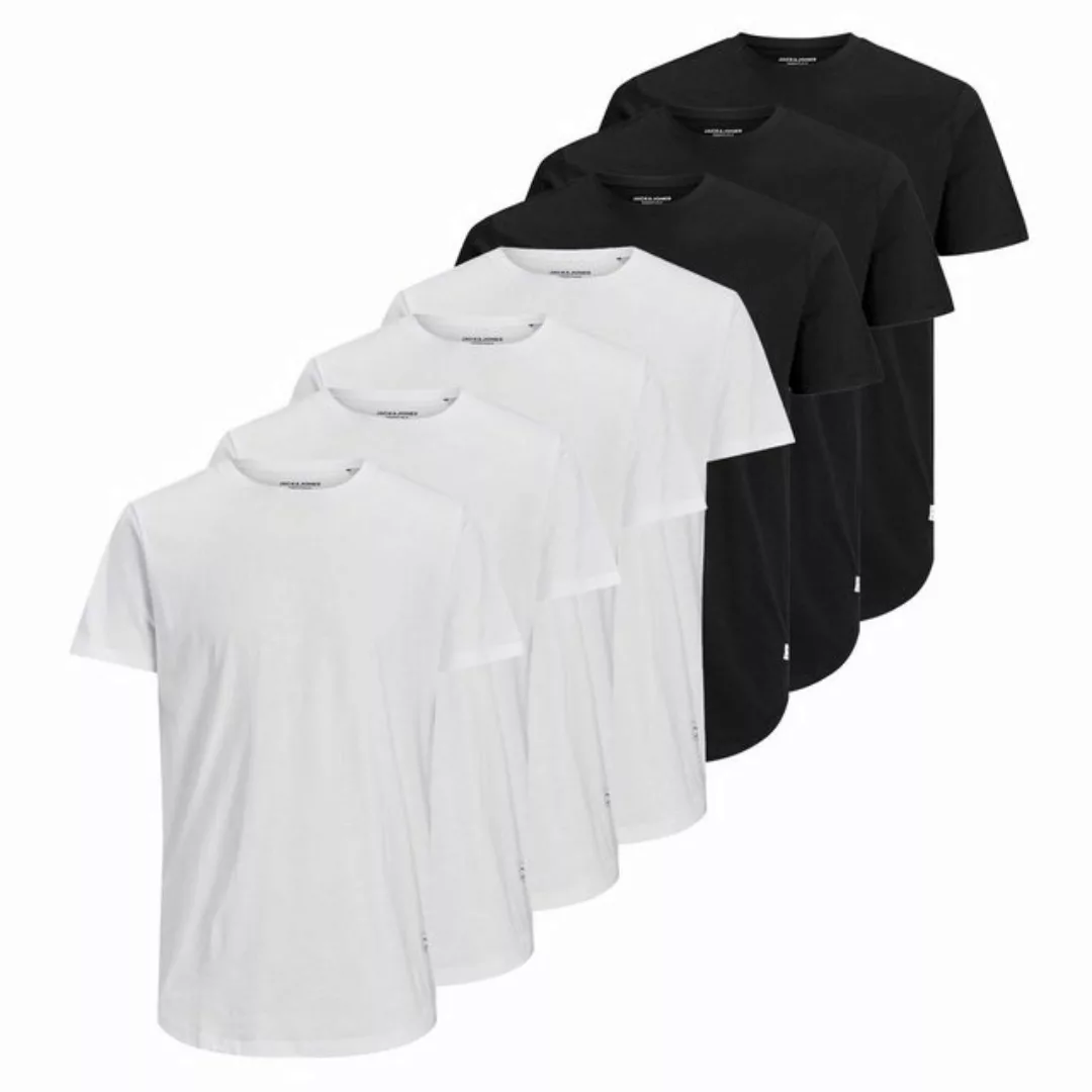 Jack & Jones T-Shirt Herren T-Shirt, 7er Pack - JJENOA TEE CREW NECK günstig online kaufen