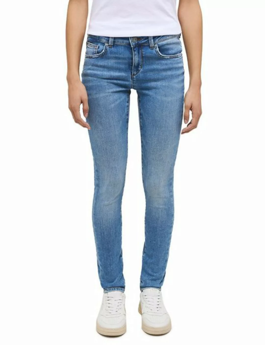 Mustang Damen Jeans QUINCY Skinny Fit - Blau - Light Blue Denim günstig online kaufen