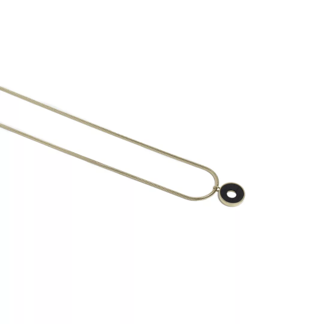 Halskette Aus Holz In Runder Form "Lux Necklace Circle"Gold günstig online kaufen