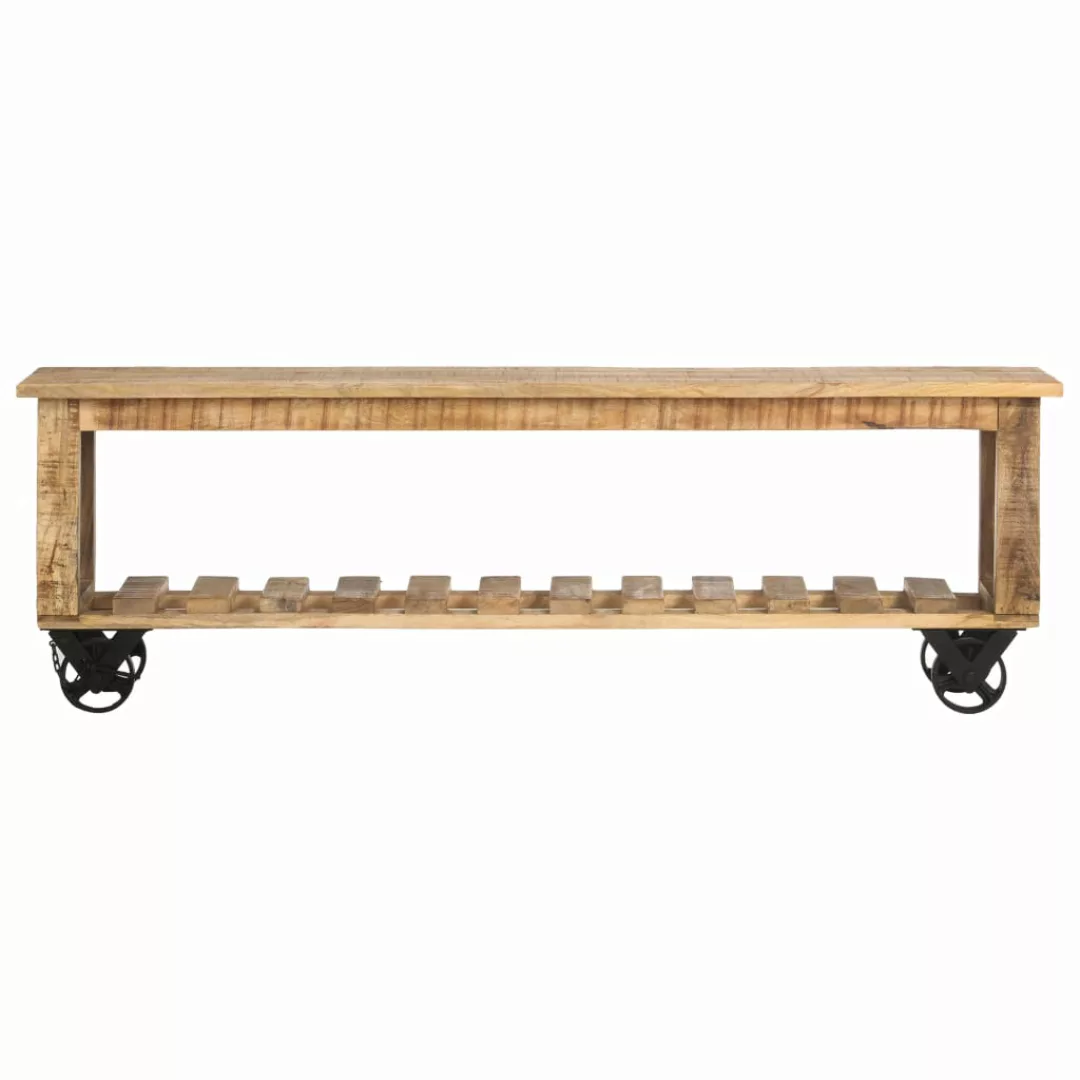 Tv-schrank 130x30x42 Cm Raues Mangoholz günstig online kaufen