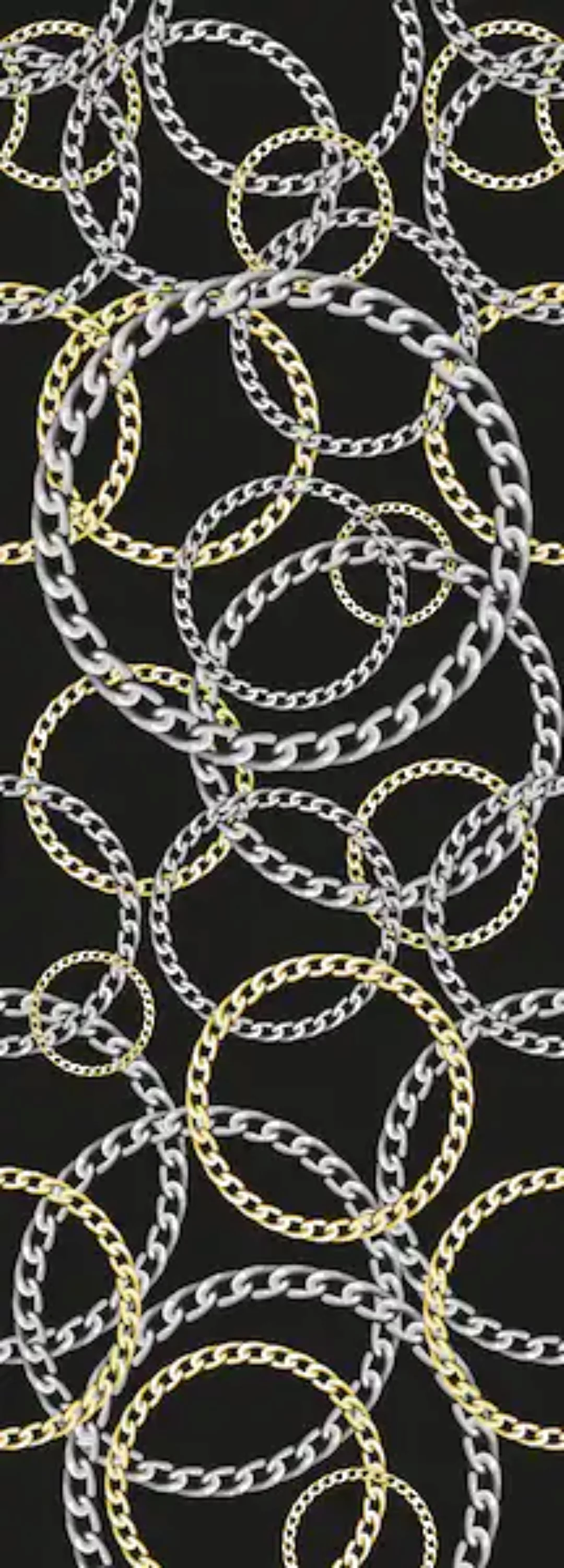 queence Vinyltapete »Fashion Chains«, 90 x 250 cm, selbstklebend günstig online kaufen